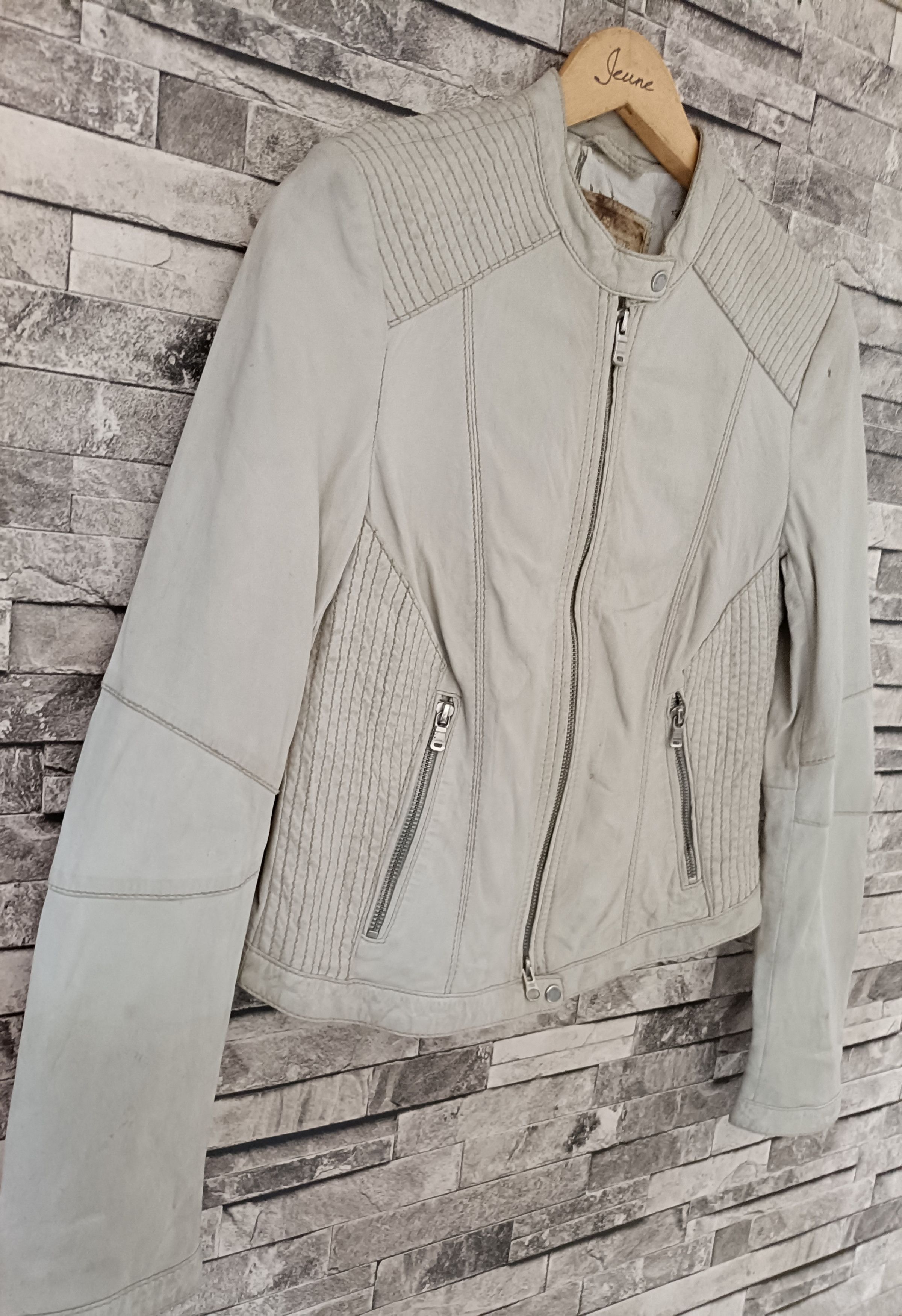 Milestone Vintage milestone lady biker leather jacket Size XS / US 0-2 / IT 36-38 - 6 Thumbnail