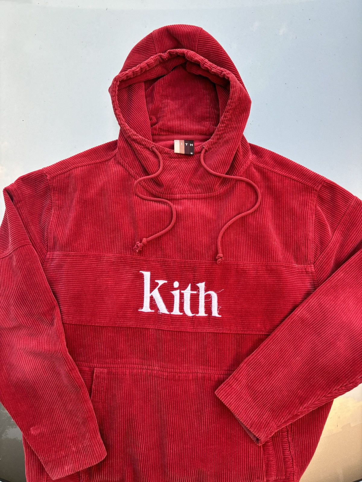 Online Kith corduroy double pocket hoodie-hallow-fw19