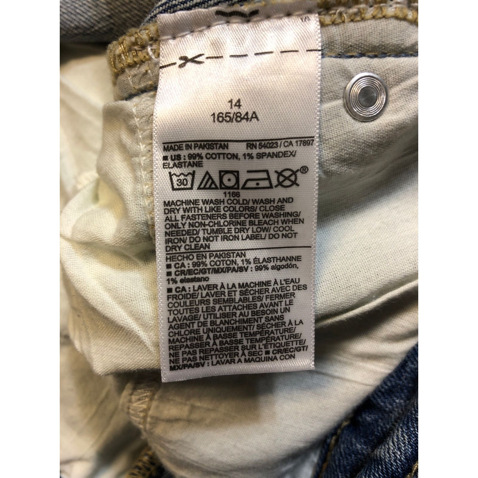 Old Navy Women's Old Navy extra high rise straight blue jeans Size 36" / US 14 / IT 50 - 6 Thumbnail