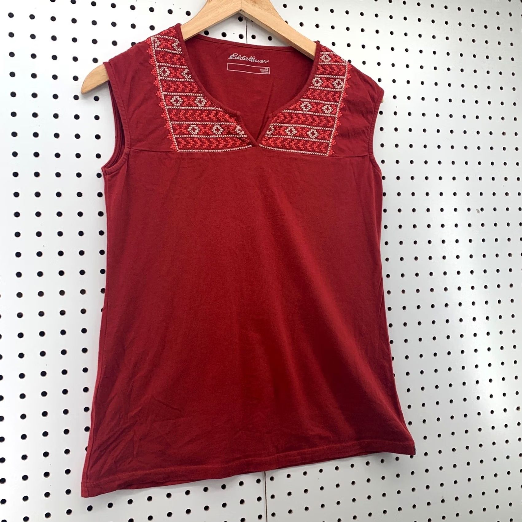 Eddie Bauer Eddie Bauer Womens Tank Top Red XS V-Neck Sleeveless Tank Womens XS Red Eddie Bauer Womens Tank Top V-Neck Sleeveless Red Size XS / US 0-2 / IT 36-38 - 3 Thumbnail