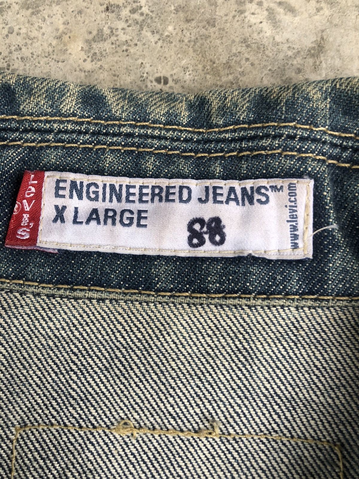 Levi's Y2k Levis Engineered Type 1 Denim Jacket Distressed Denim Size US XL / EU 56 / 4 - 15 Thumbnail