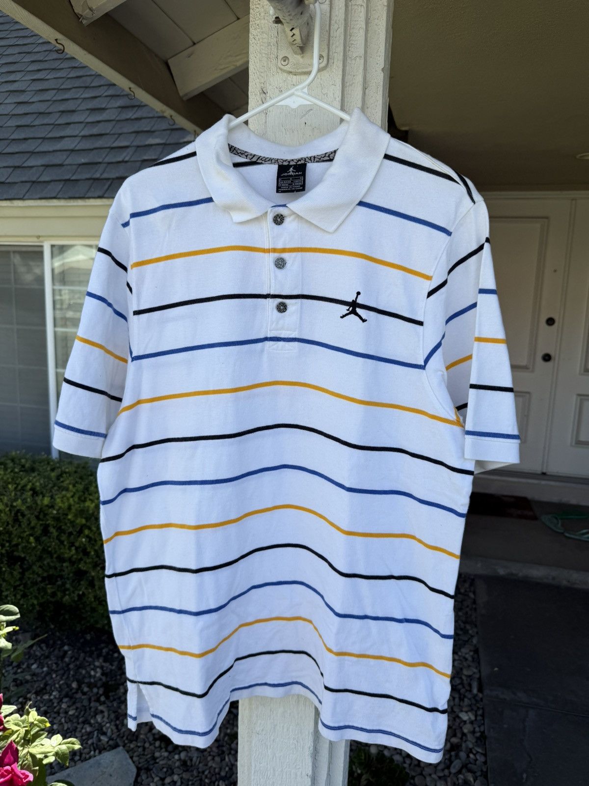 Japanese Brand × Jordan Brand × Vintage vintage jordan cement polo shirt Size US L / EU 52-54 / 3 - 1 Thumbnail