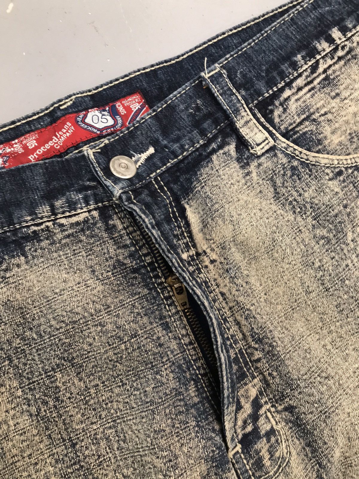 Fubu × Vintage Rare vintage fubu proceed bleached denim Size US 36 / EU 52 - 6 Thumbnail