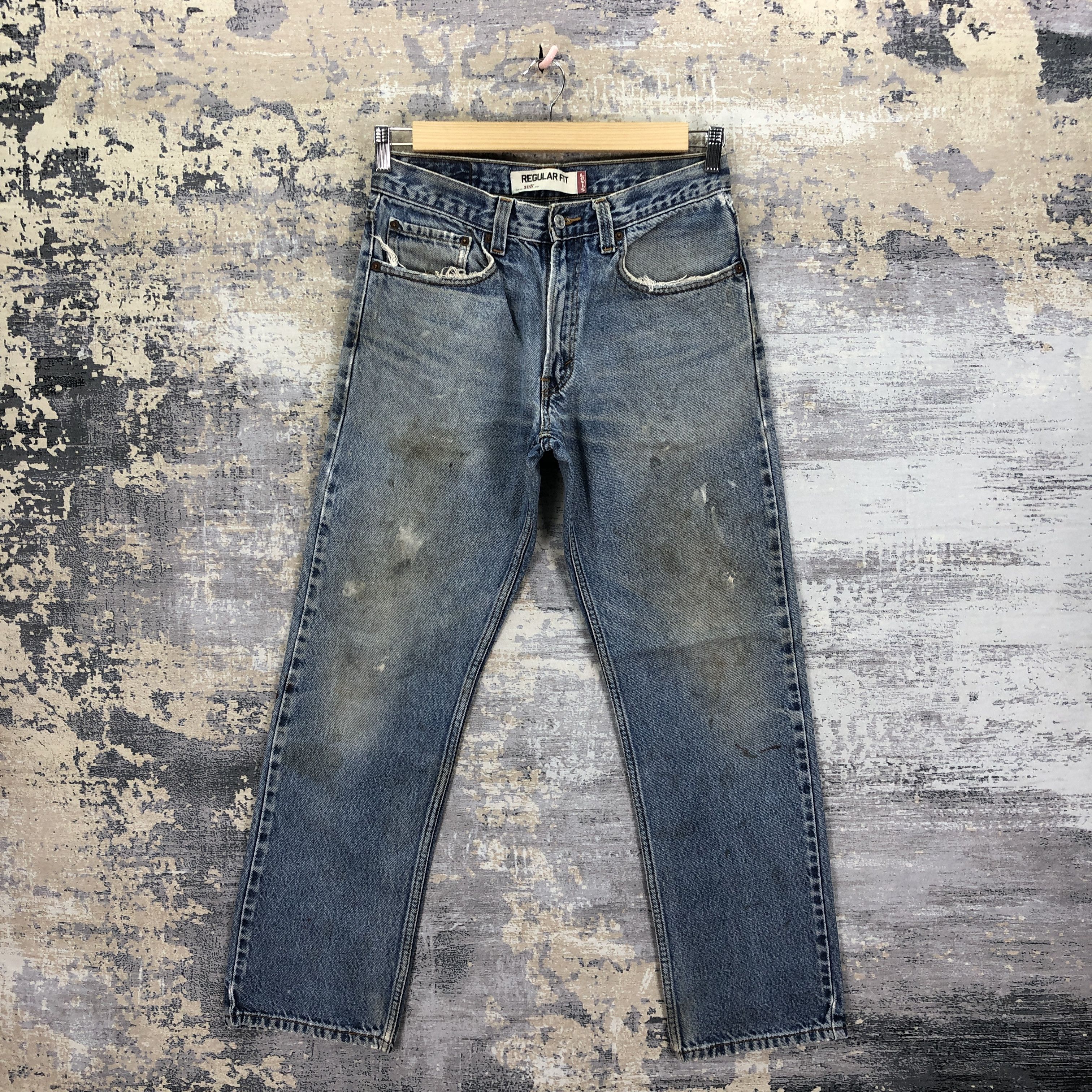 Levi's Vintage Dirty Levis 505 Jeans Levi's Faded Stonewash Denim Size US 30 / EU 46 - 1 Thumbnail