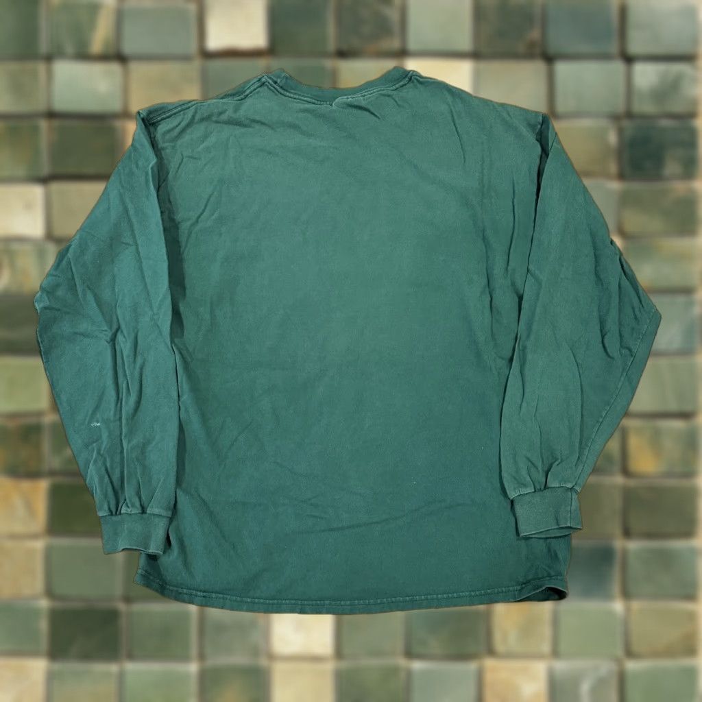 VINTAGE Green Lantern Long Sleeve T Shirt XL DC Comics Hanes Mens T-Shirt 90s Green Comics Dc Style Regular Fit Crew Neck Colored Knit Cotton