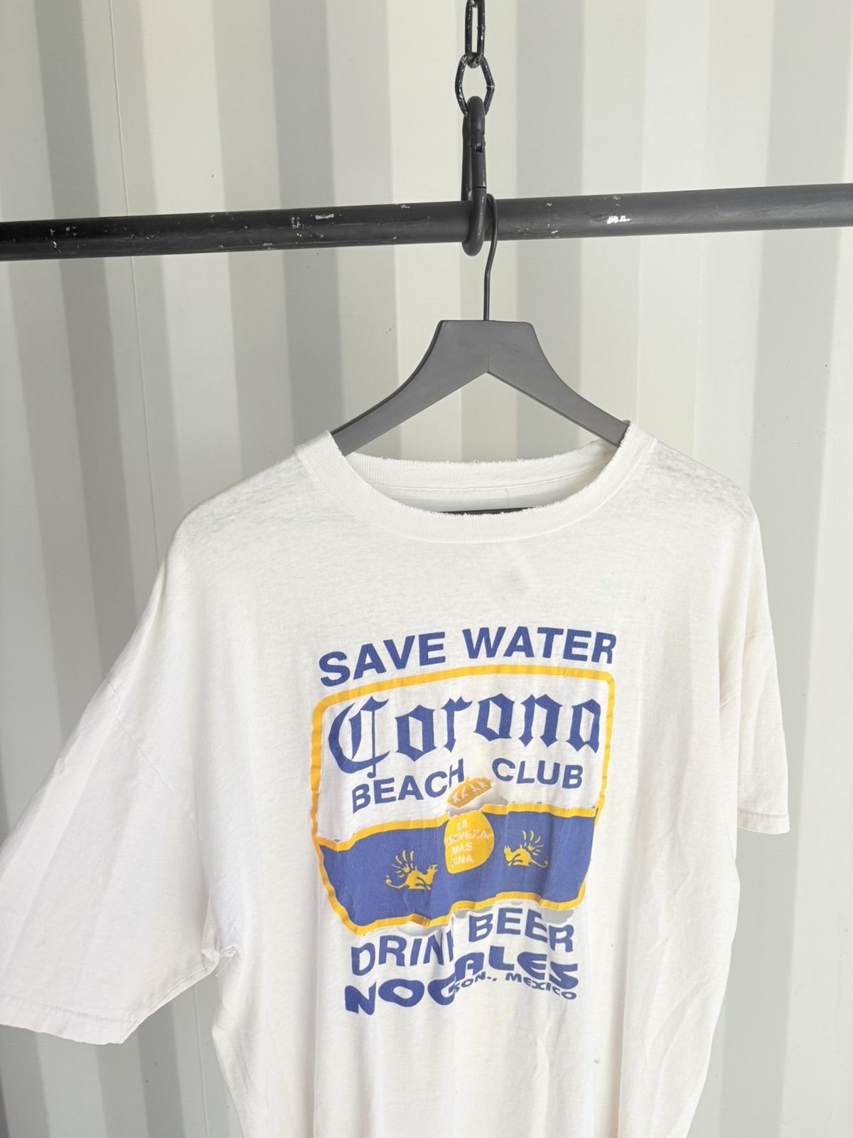Vintage Vintage Corona Shirt thrashed Faded Distressed Grunge Band Size US XL / EU 56 / 4 - 2 Thumbnail