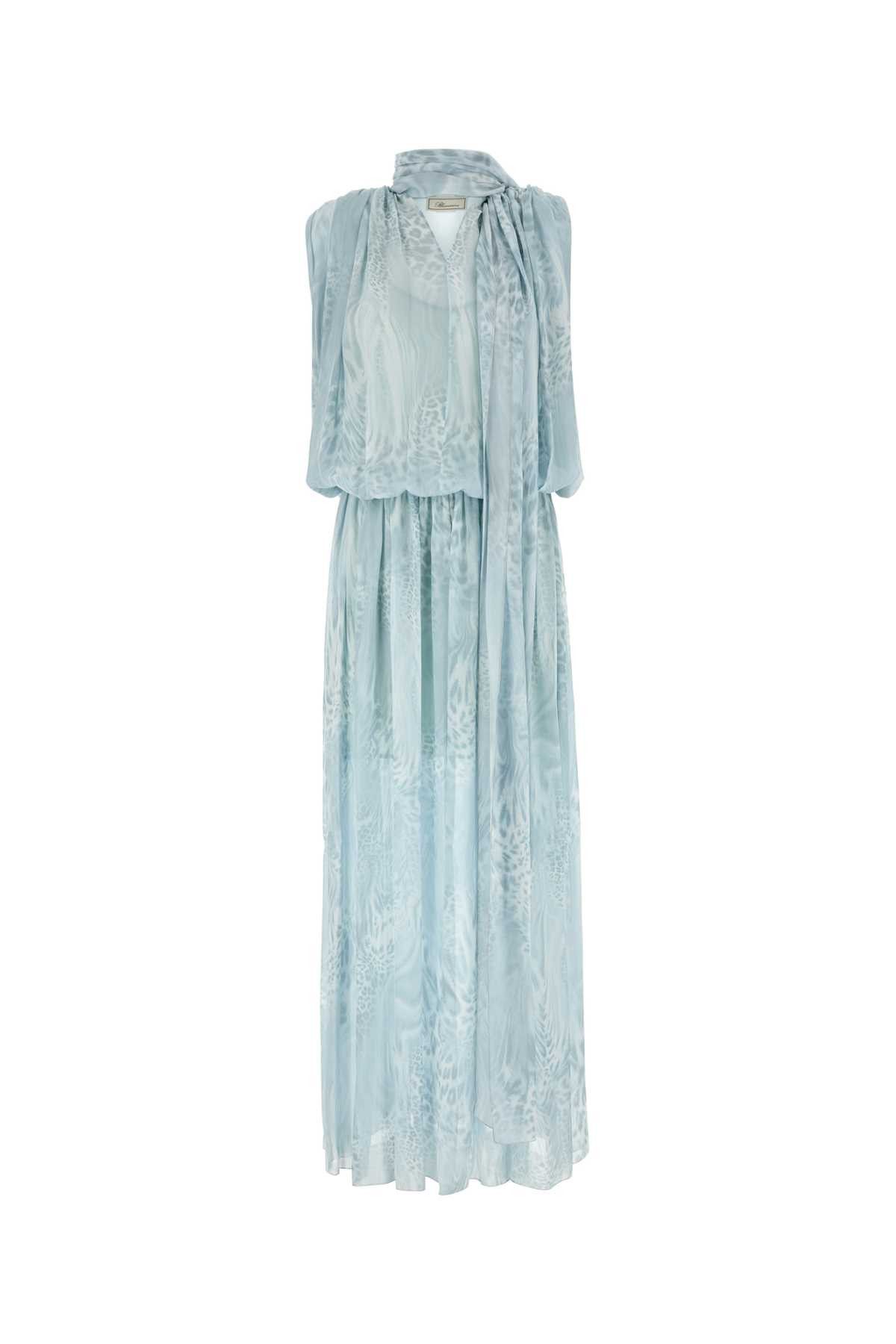 ワンピース BLUMARINE 2A538A Envers Satin Dress abito_corto_in_enver_satin_con