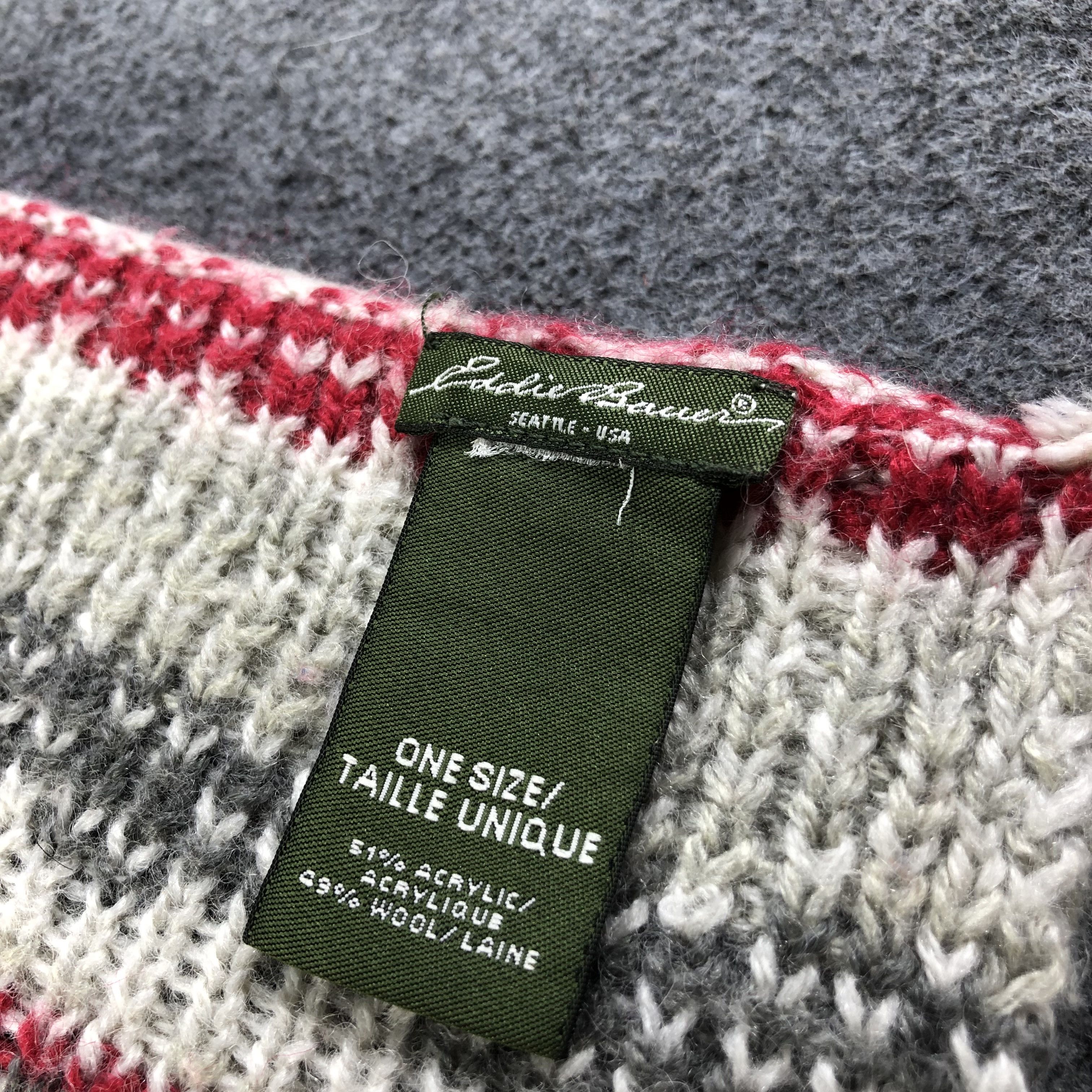 Eddie Bauer Eddie Bauer Native Design Wool Scarf Muffler V1246 Size ONE SIZE - 3 Thumbnail