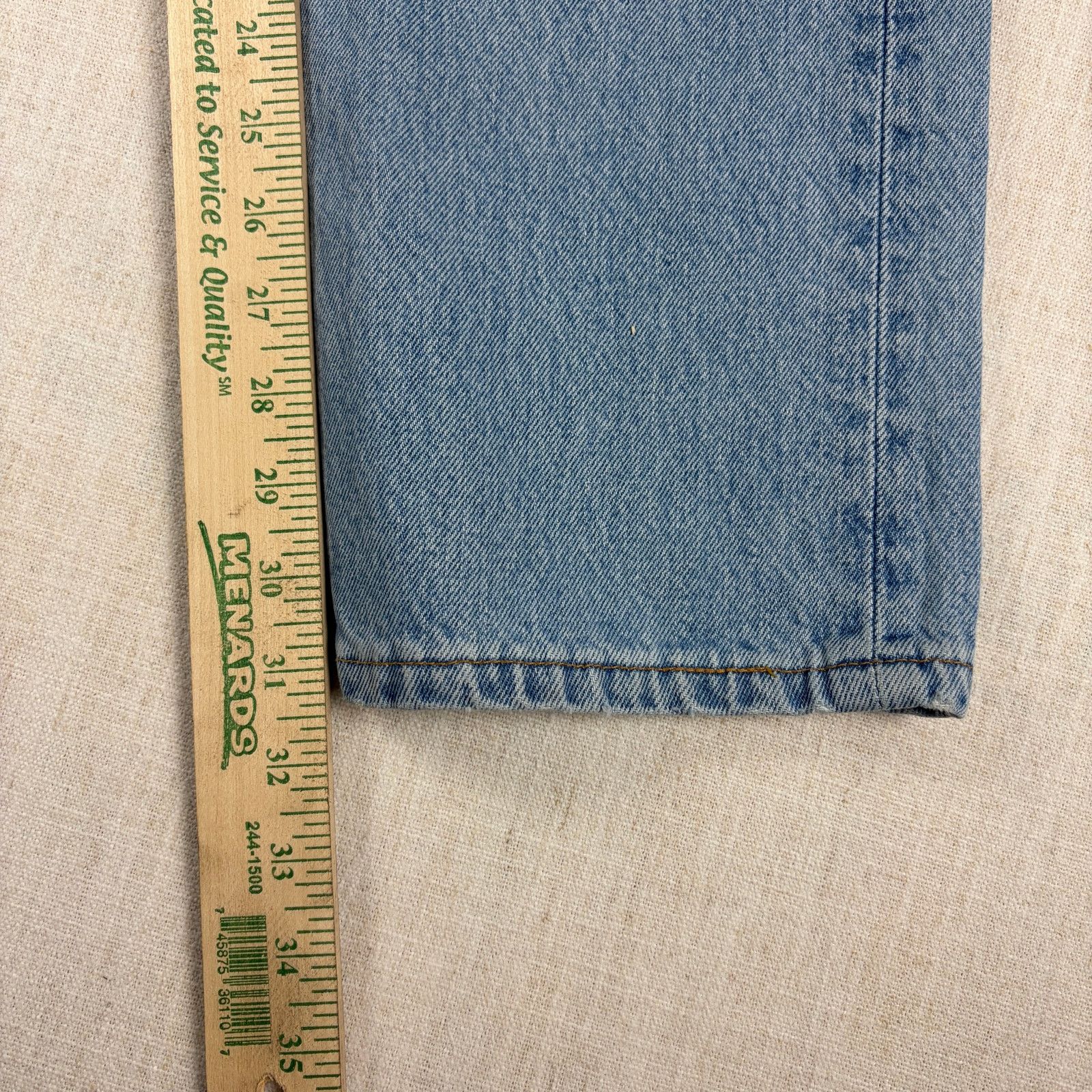 Levi's Vintage Levis Button Fly 501 Jeans Light Wash 33x32 Slim Fit Size US 30 / EU 46 - 13 Thumbnail