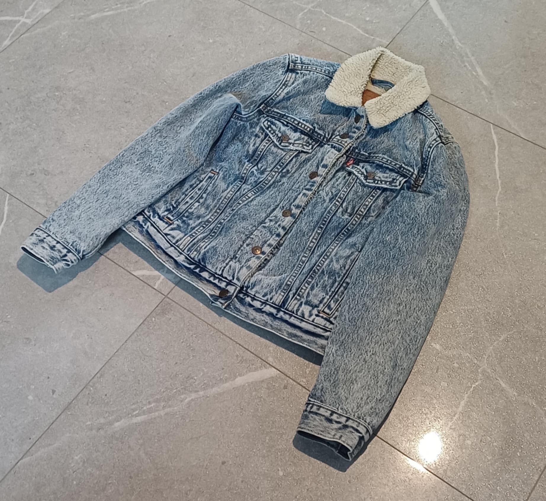 Levi's Levi’s Sherpa Classic Denim Jacket with Warm Lining Size S / US 4 / IT 40 - 1 Thumbnail
