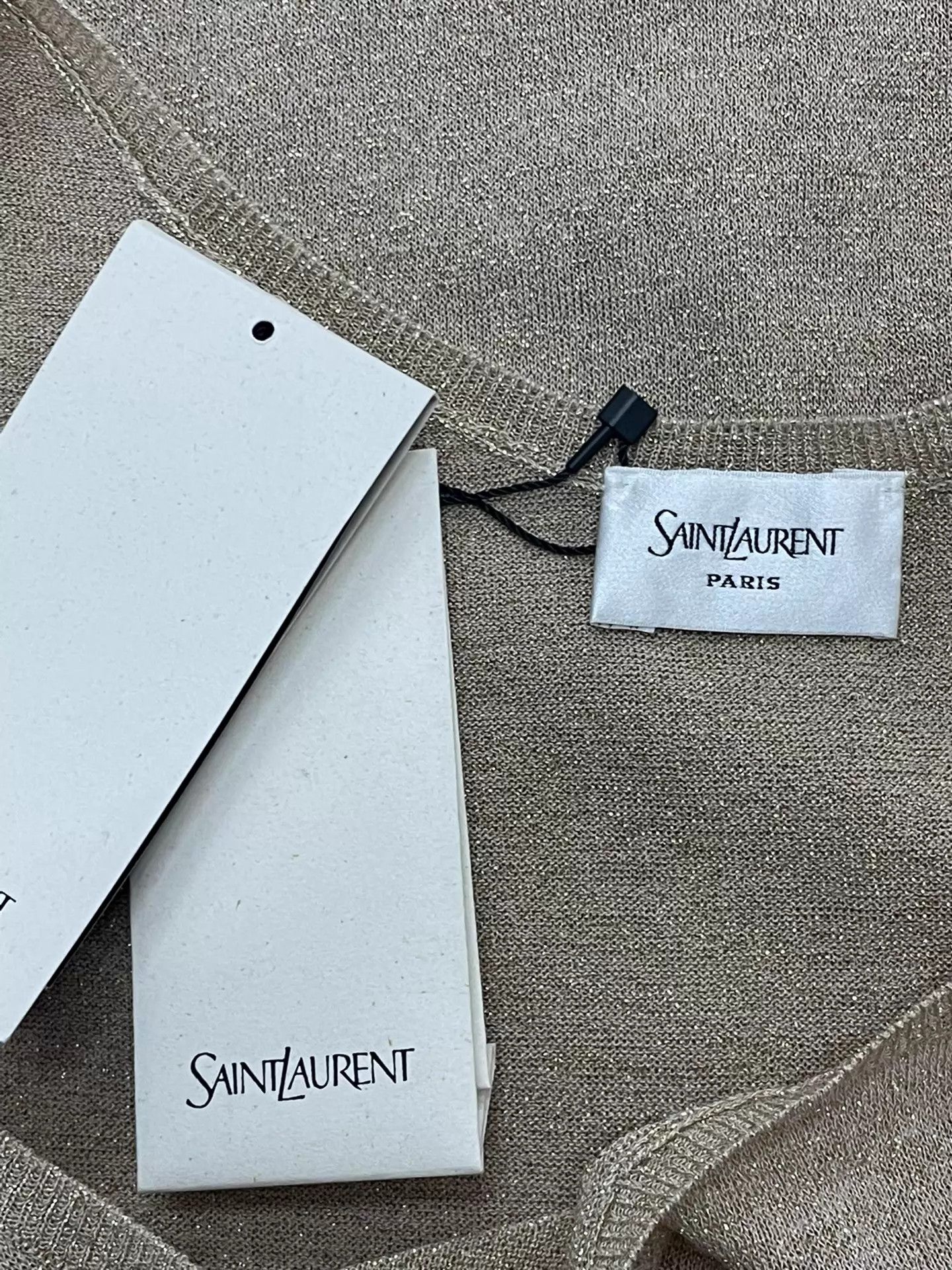 Yves Saint Laurent YSL gold tank top size S Size S / US 4 / IT 40 - 4 Thumbnail