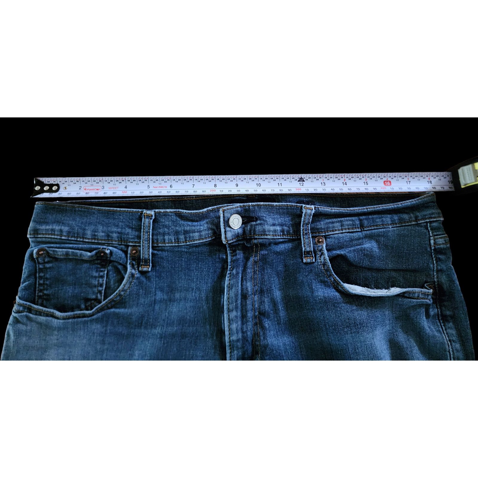 Lucky Brand Lucky Brand men skinny blue jeans 36W 32L Size US 36 / EU 52 - 8 Thumbnail
