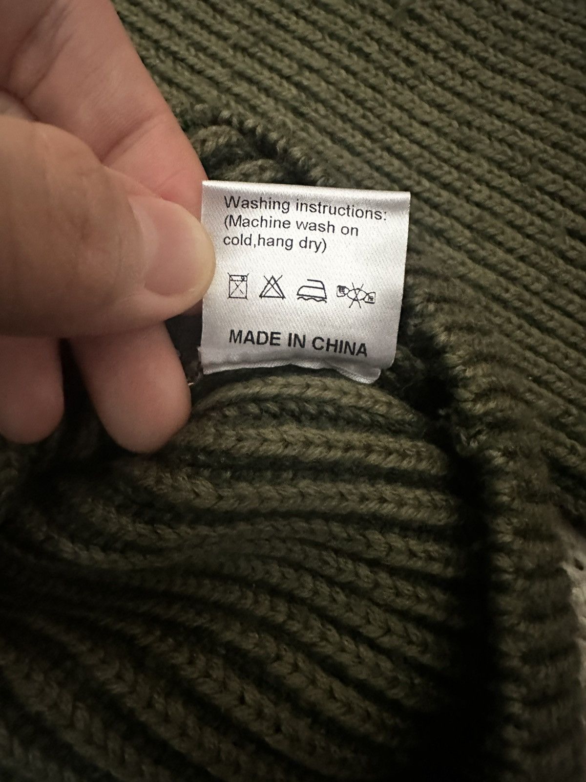 K-Two Studios K-TWO STUDIOS DYED FISHERMAN KNIT "GREEN" Size US M / EU 48-50 / 2 - 5 Thumbnail