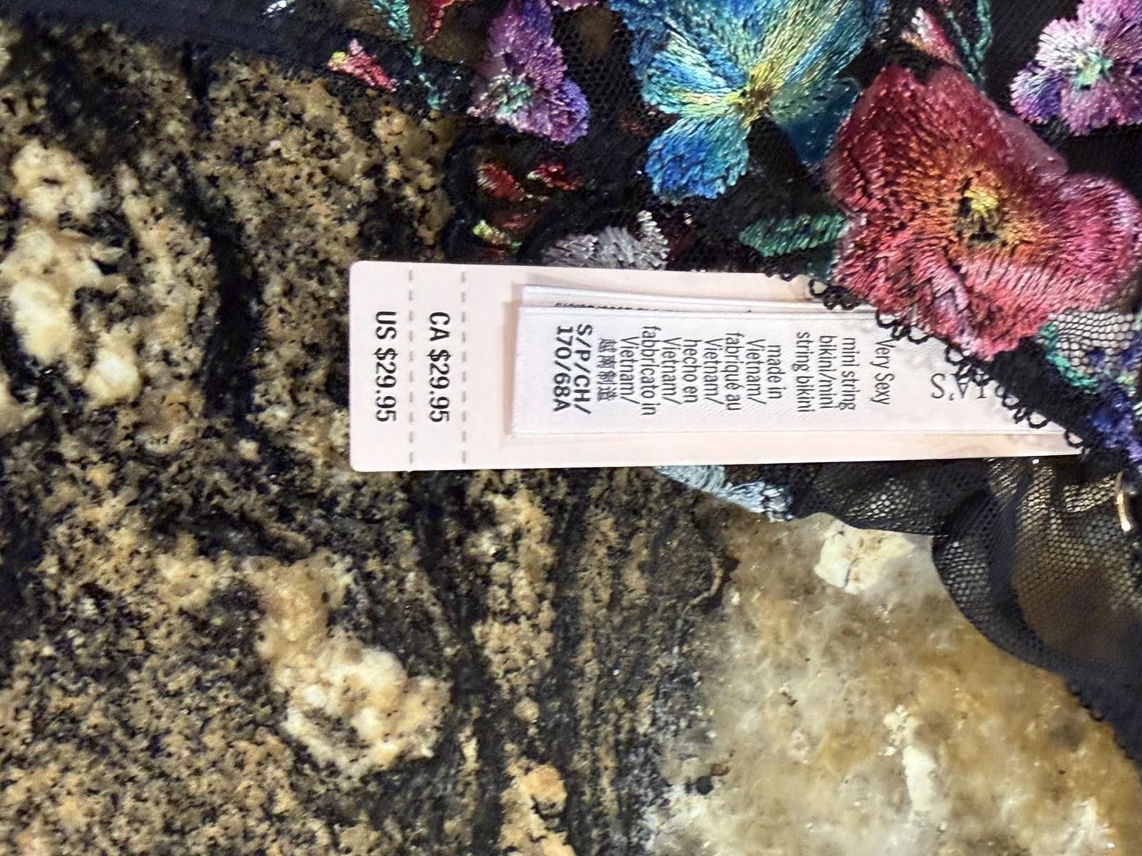 Other VICTORIA'S SECRET VERY SEXY String Bikini Panty S Floral NWT Size ONE SIZE - 5 Thumbnail