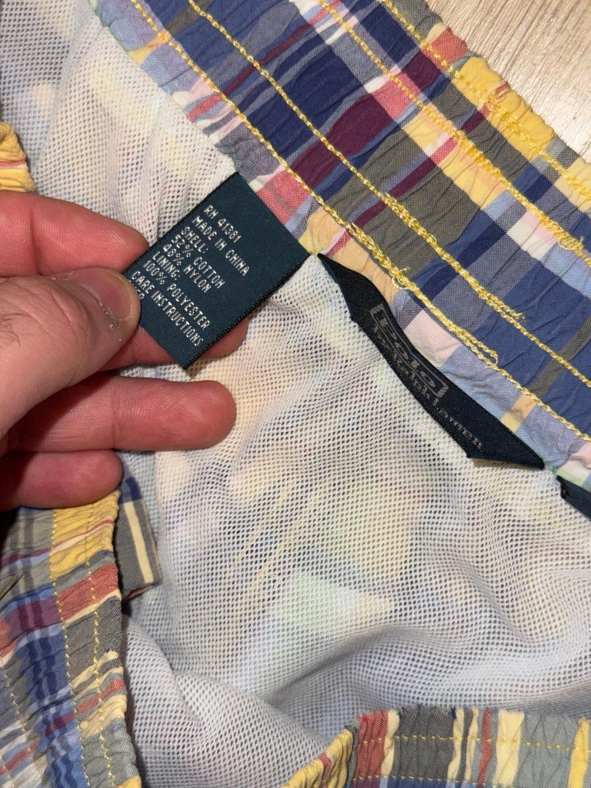 Polo Ralph Lauren Polo by Ralph Lauren Plaid Swim Trunks Mens LG Vintage Y2K Size US 34 / EU 50 - 4 Thumbnail