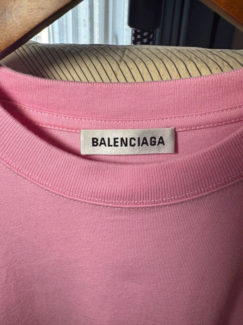 Balenciaga Balenciaga Front and back monogram logo pink short sleeve Size US XS / EU 42 / 0 - 3 Thumbnail