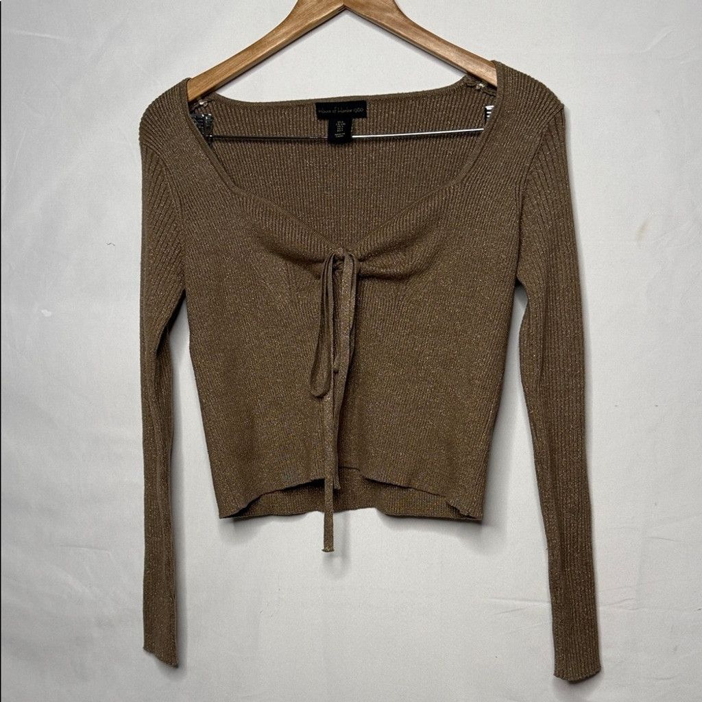 House of Harlow House of Harlow 1960 long sleeve tie front cropped sweater L Size L / US 10 / IT 46 - 1 Thumbnail