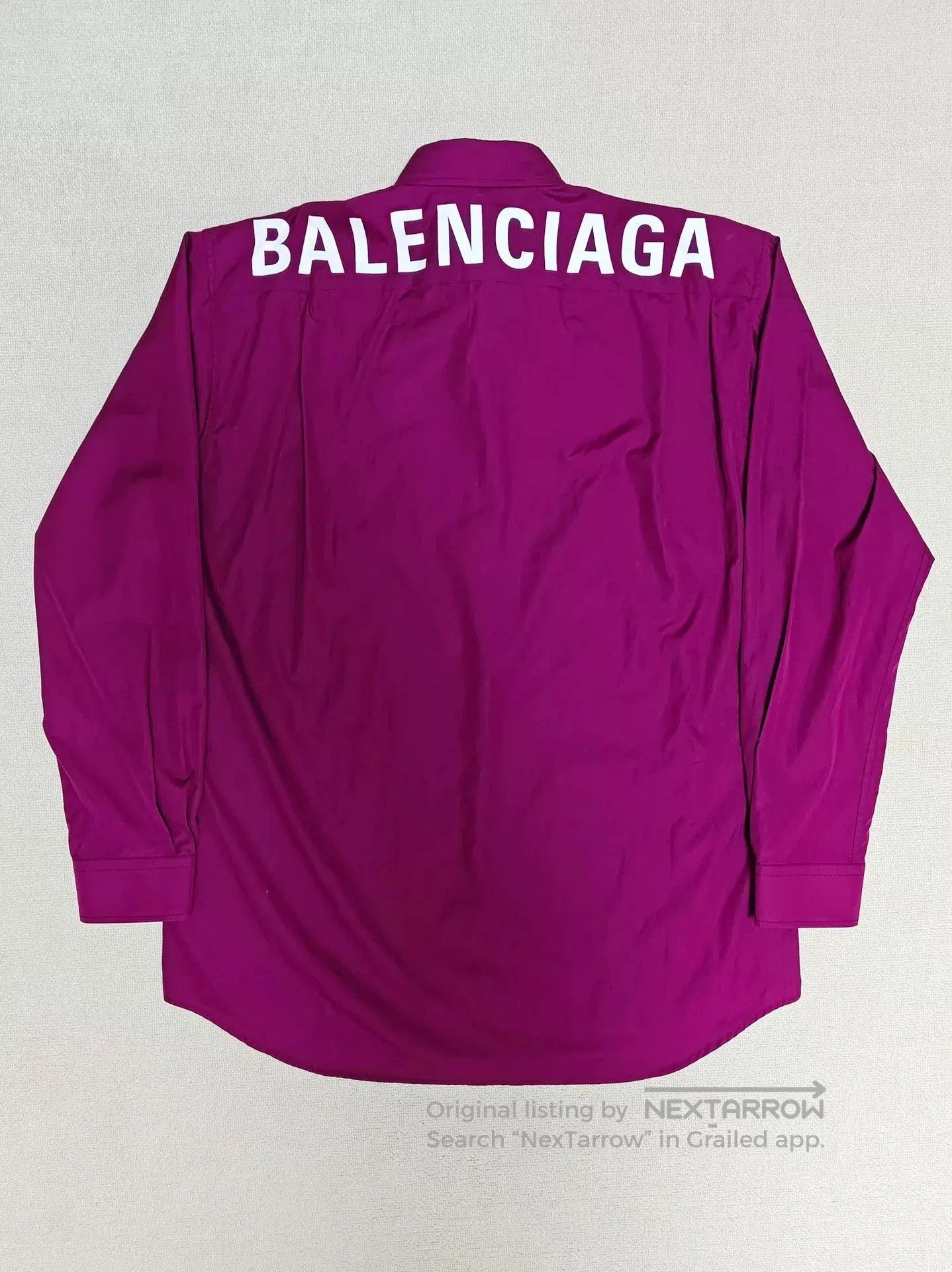 Balenciaga Balenciaga Back Logo Shirt Jacket. Size XS / US 0-2 / IT 36-38 - 1 Thumbnail