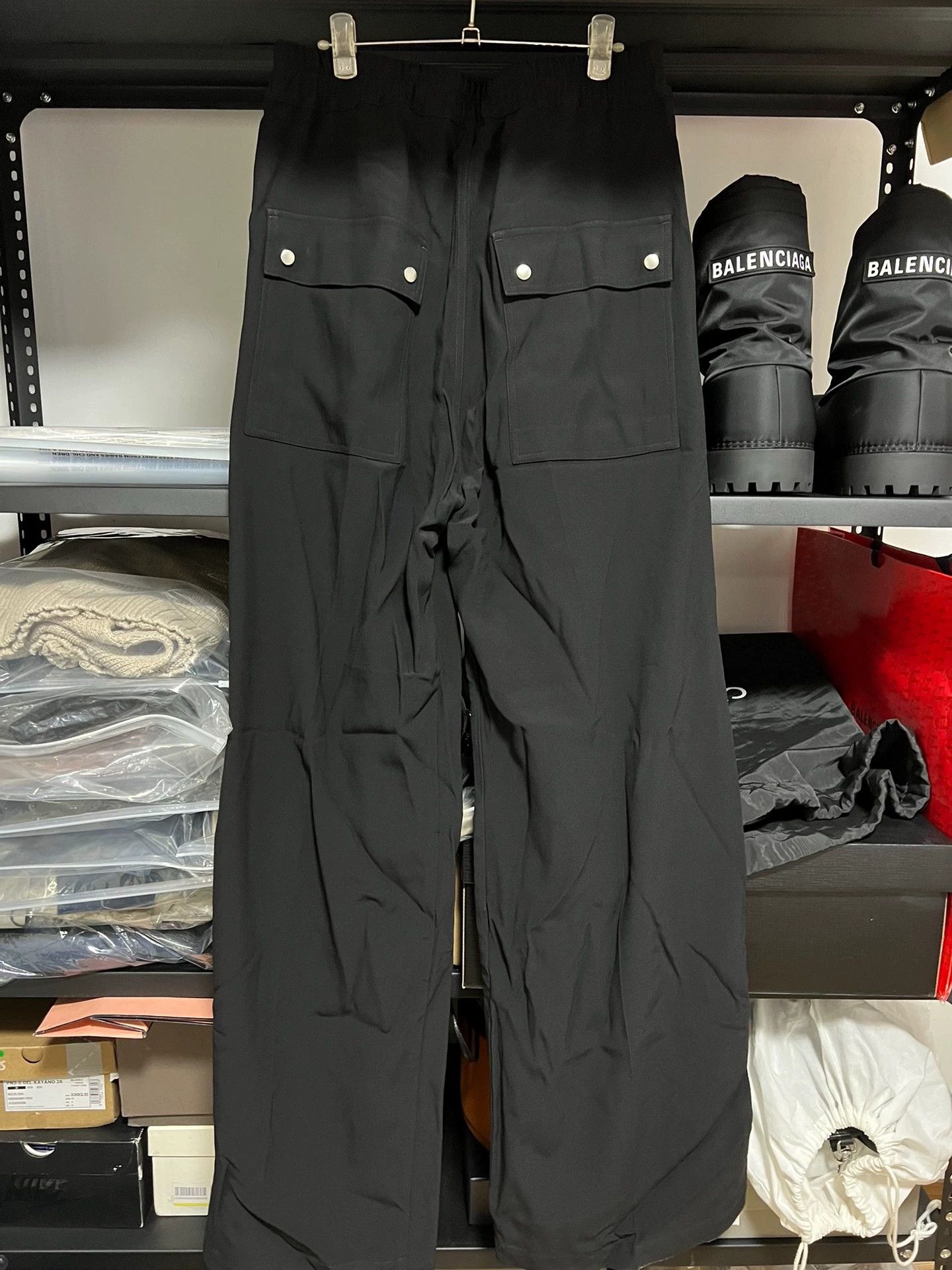 Rick Owens Rick owens 22fw geth belas wide-leg pants -DMC | Grailed 