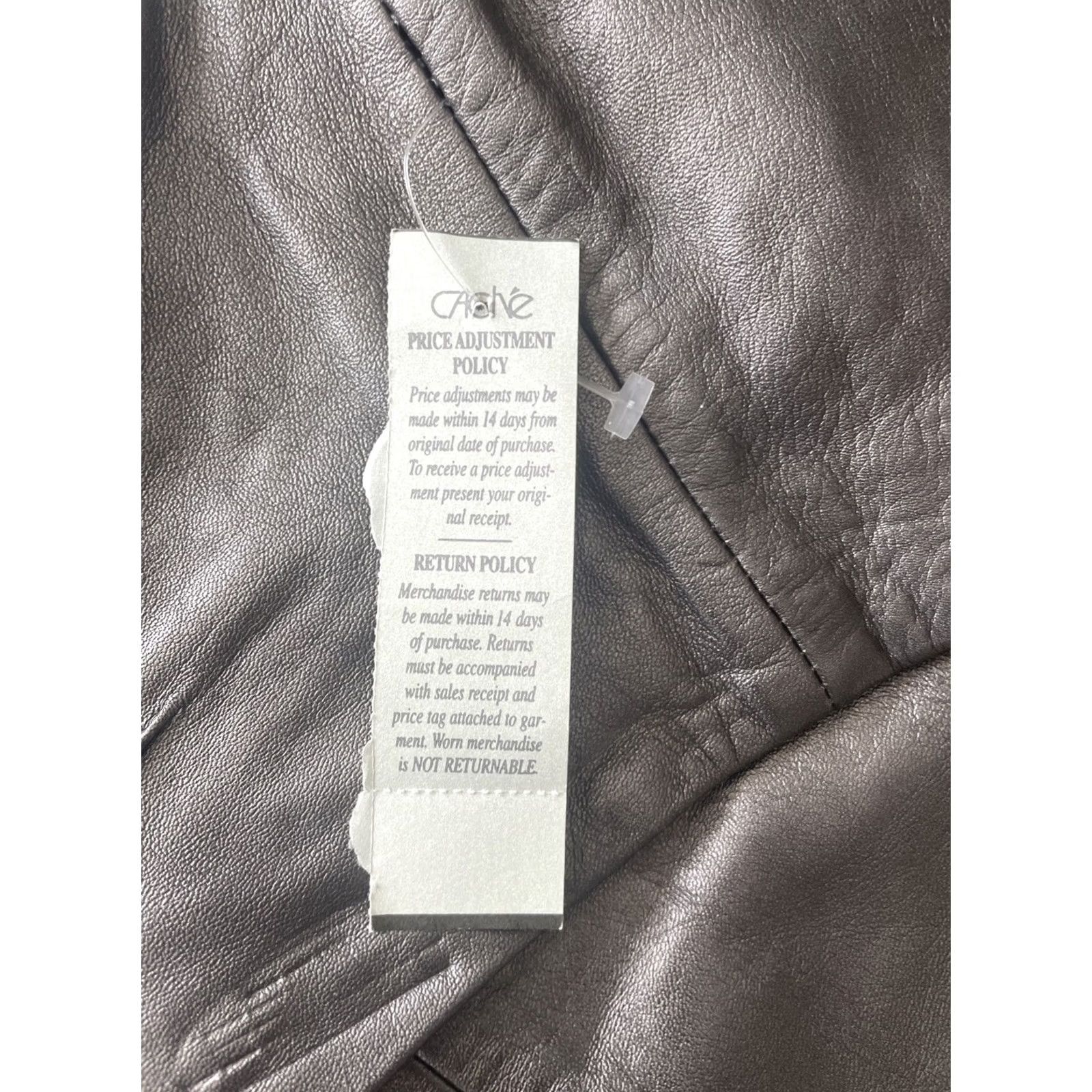 Vintage VINTAGE Cache Cache Leather Y2K Pants Women's 90s Flared Brown Low Rise 29x33 Size 4 NWT Size 27" / US 4 / IT 40 - 6 Thumbnail