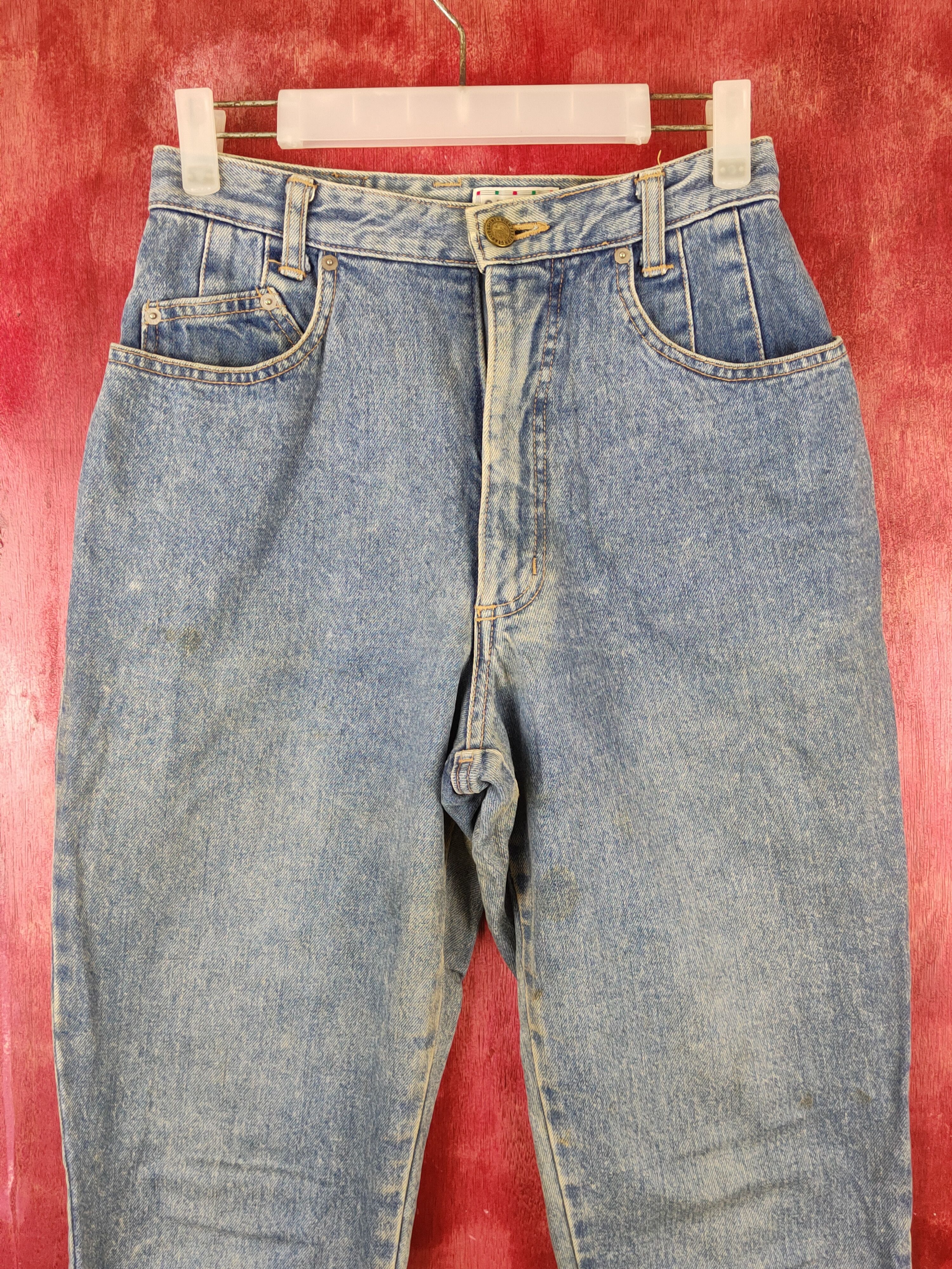 Japanese Brand Gaytog's Blue Faded Distressed Ripped Jeans #S1770 Size 28" / US 6 / IT 42 - 2 Thumbnail