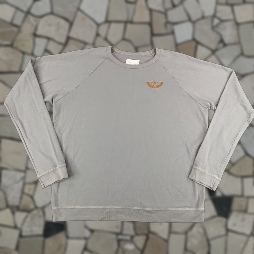 Vintage VINTAGE Alabama Chanin Sweatshirt Women's 2XL Pullover Gray Cotton Terry Crewneck Casual Activewear Size XXL / US 16-18 / IT 52-54 - 1 Thumbnail
