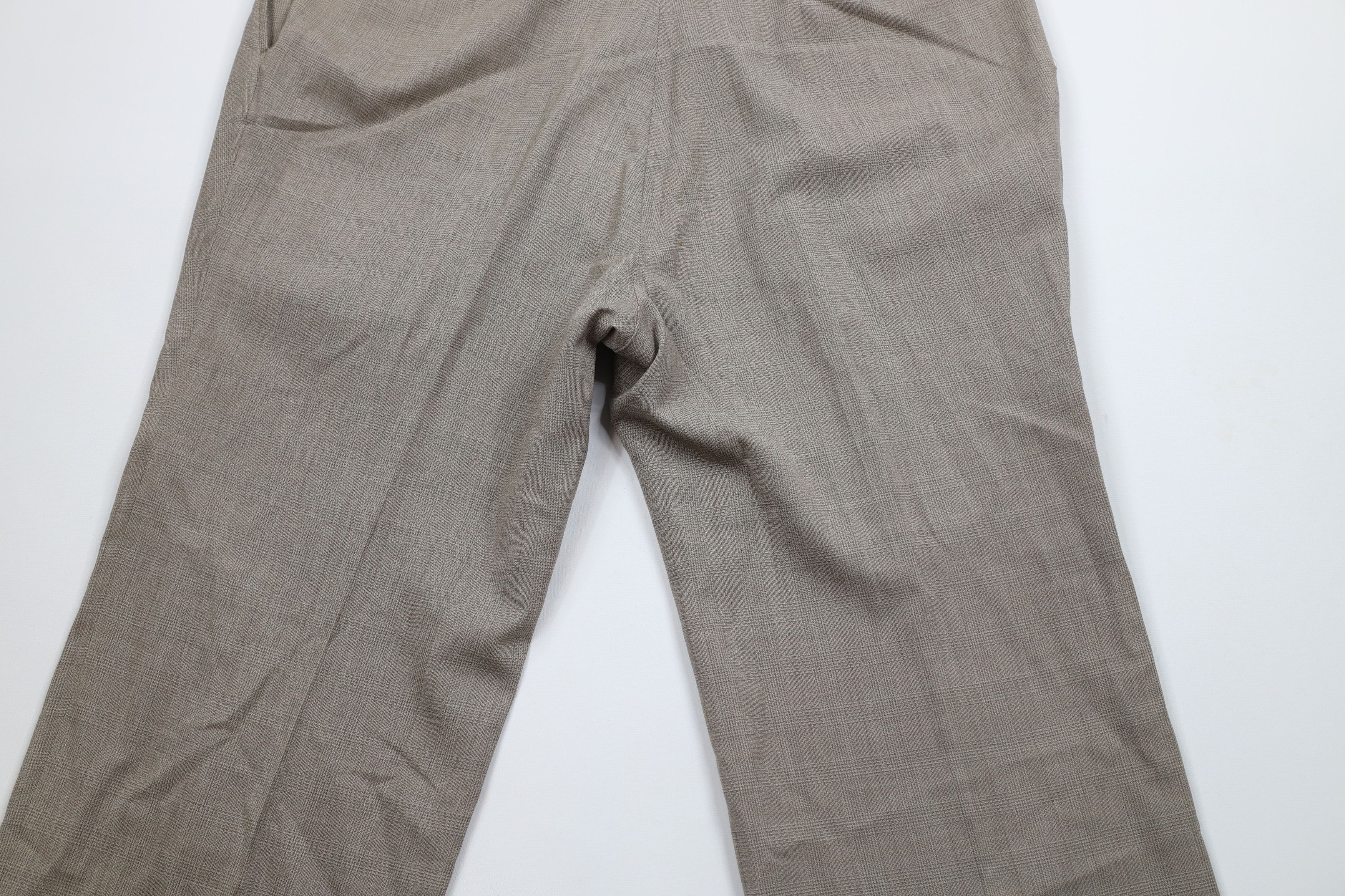 Vintage Vintage 90s Streetwear Wool Knit Wide Leg Chino Pants Plaid Size US 38 / EU 54 - 12 Thumbnail