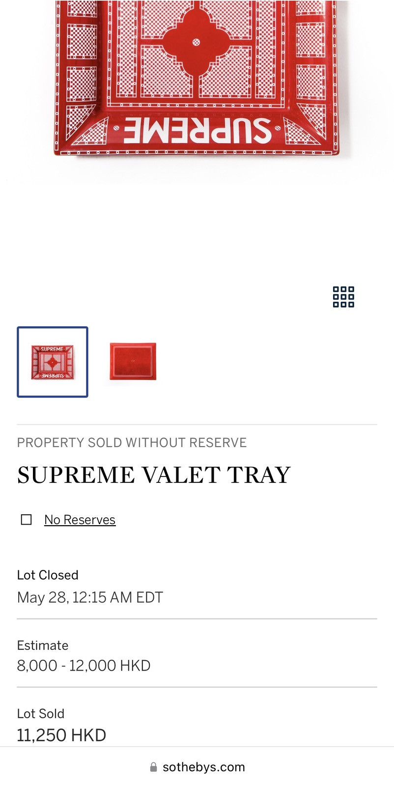 Supreme Spring 2012 Ceramic Catchall Tray Size ONE SIZE - 3 Thumbnail