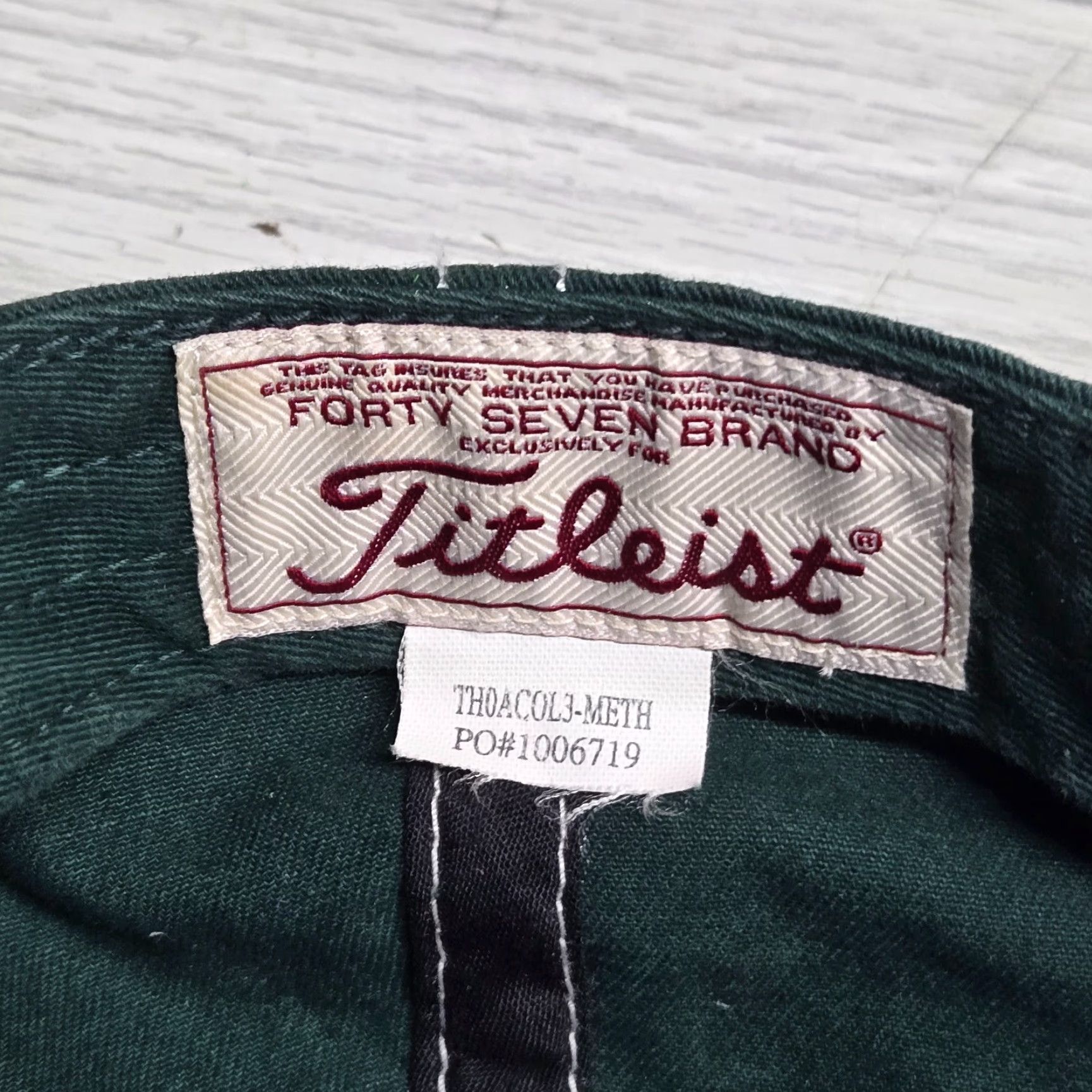 Titleist VINTAGE Titleist Hat Golf Green Adjustable One Size Adult Mens Cap Warm Weather Cap 1990s-2000s Size ONE SIZE - 6 Thumbnail
