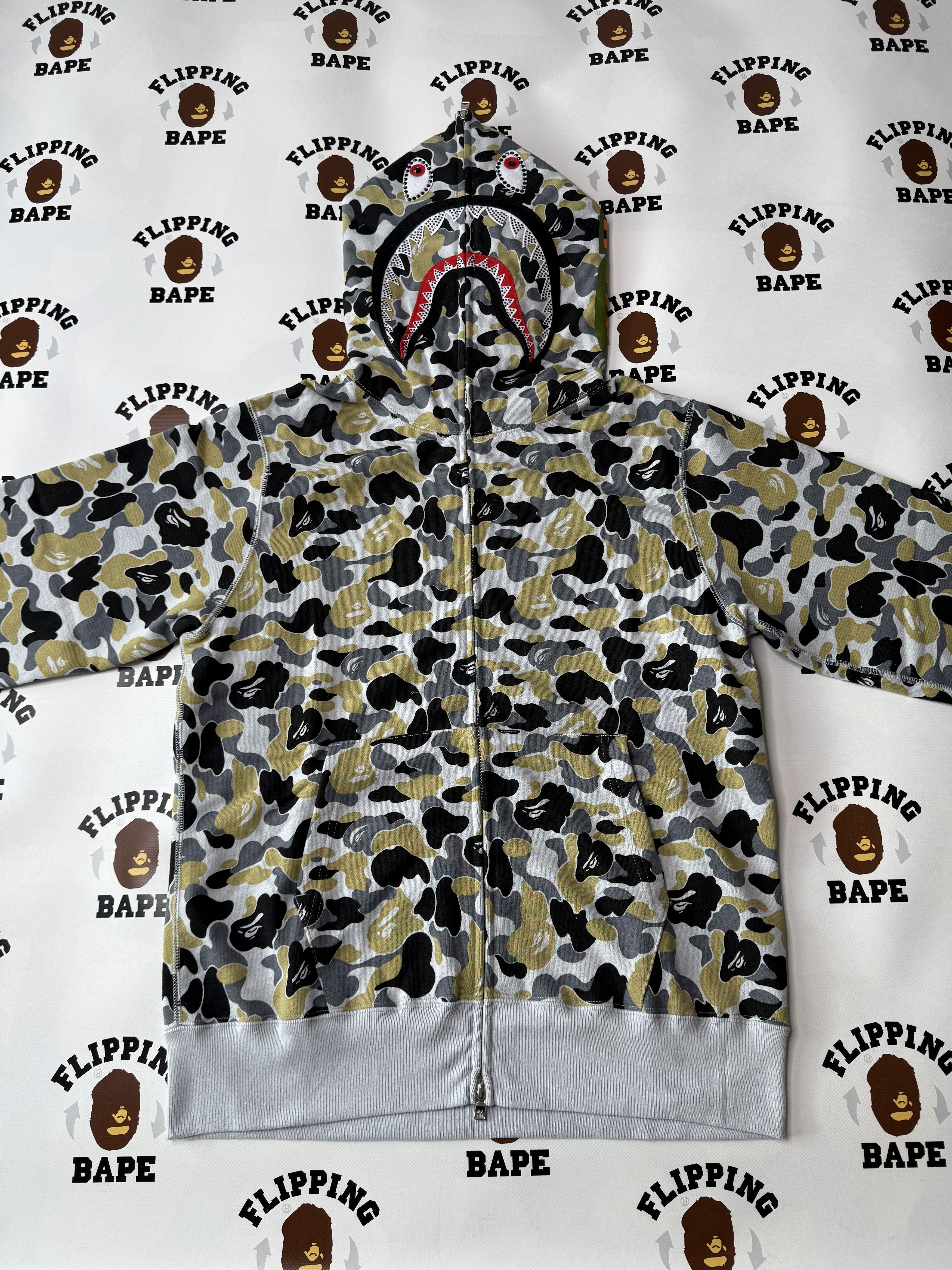 Bape BAPE STORE GINZA OPENING CRYSTAL STONE SHARK FULL ZIP HOODIE Size US M / EU 48-50 / 2 - 11 Thumbnail