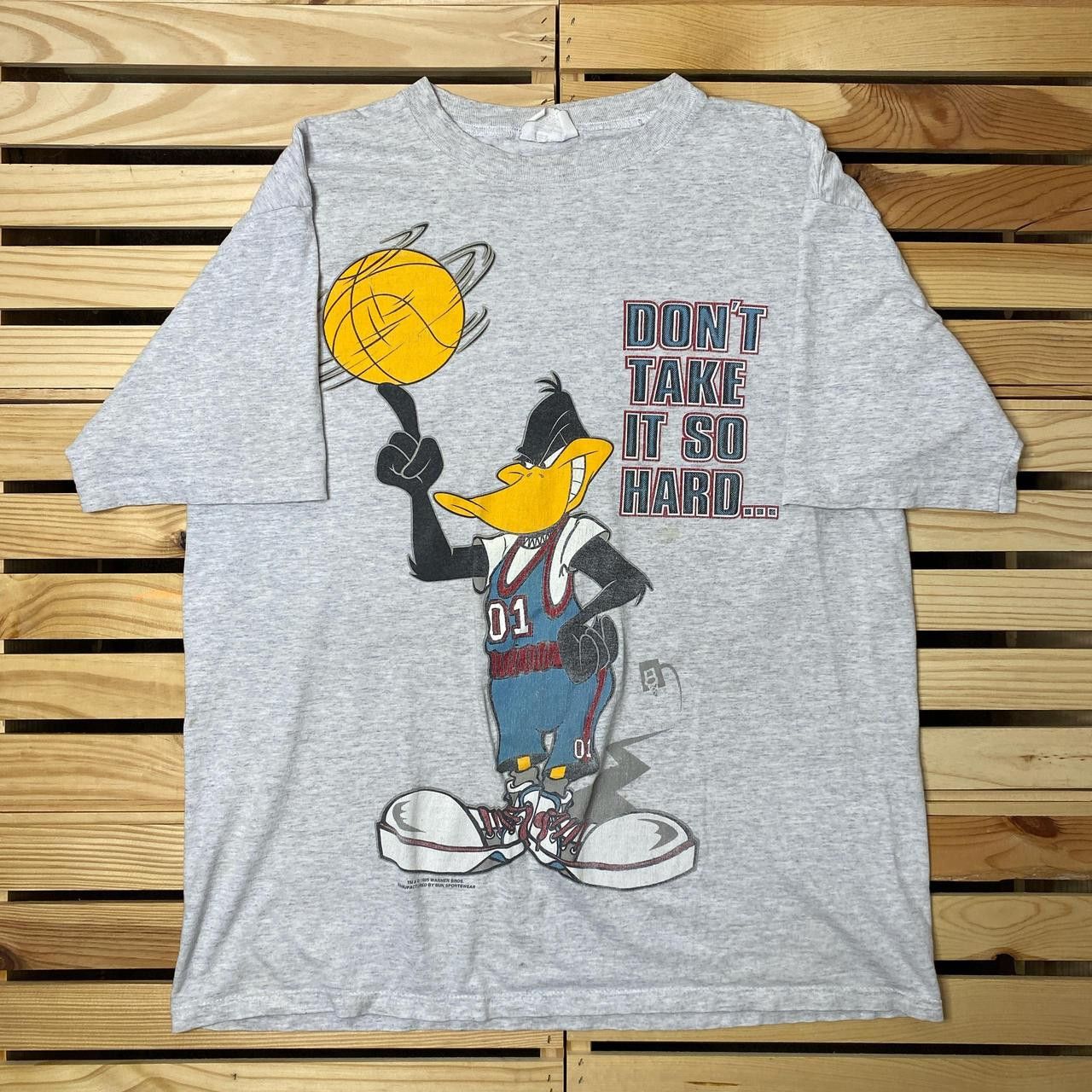 Other Vintage Looney Tunes x Daffy Duck Gray Tee Size Large Size US L / EU 52-54 / 3 - 1 Thumbnail