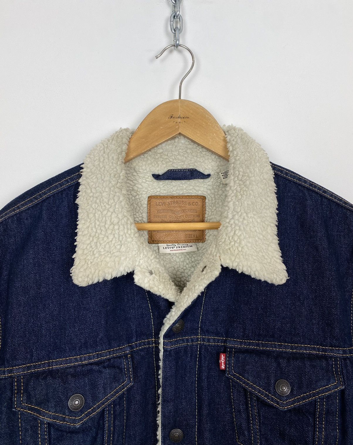 Levi's Levi's Denim Sherpa Lined Jacket Men’s Size X-LARGE Blue Top Size US XL / EU 56 / 4 - 6 Thumbnail