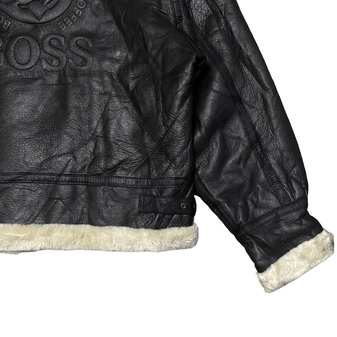 Leather Vtg 00's Suntory Boss Coffee Leather Jacket Special Edition Size US M / EU 48-50 / 2 - 4 Thumbnail