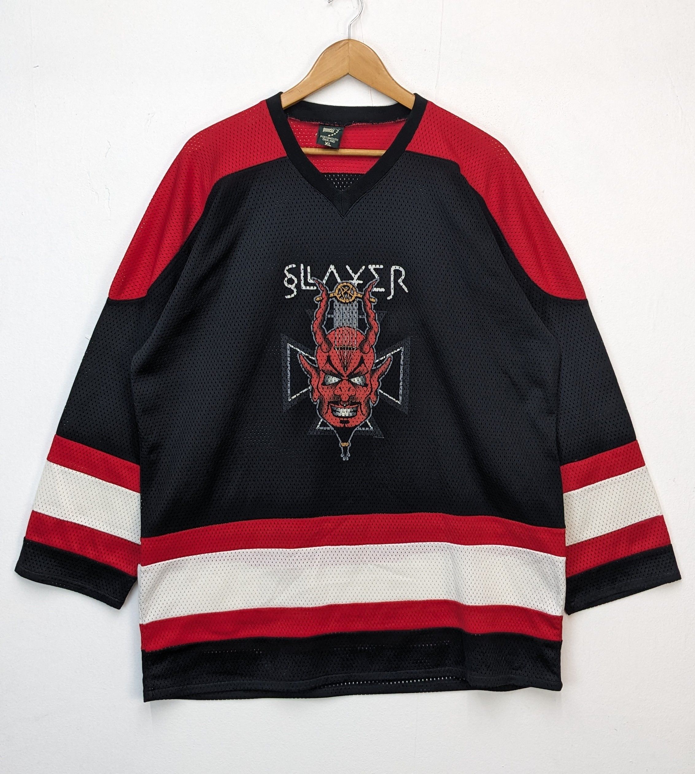 Vintage 80s Slayer Hockey Jeersey Rare