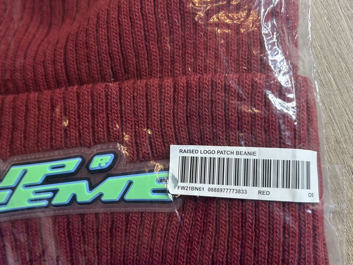 Supreme Supreme Raised Logo Patch Beanie Red (OS) (New/Never Worn) Size ONE SIZE - 5 Thumbnail