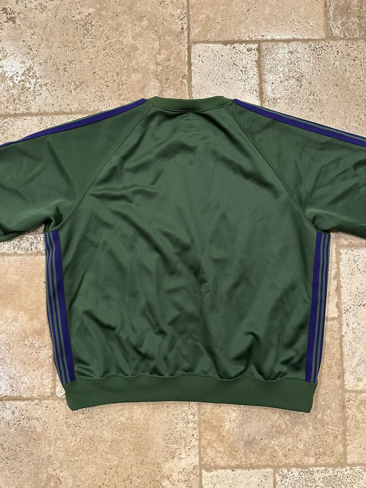 Needles Needles Smooth Polyester Logo Track Striped Green Crewneck Size US M / EU 48-50 / 2 - 9 Thumbnail