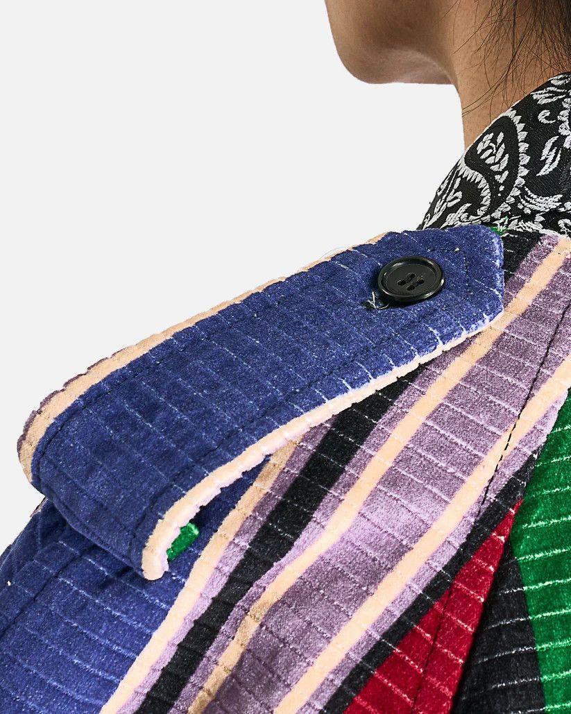 Comme des Garcons Homme Plus o1s1v1r1oon0925 Paneled Patchwork Coat in Multicolor Size US XXL / EU 58 / 5 - 6 Thumbnail