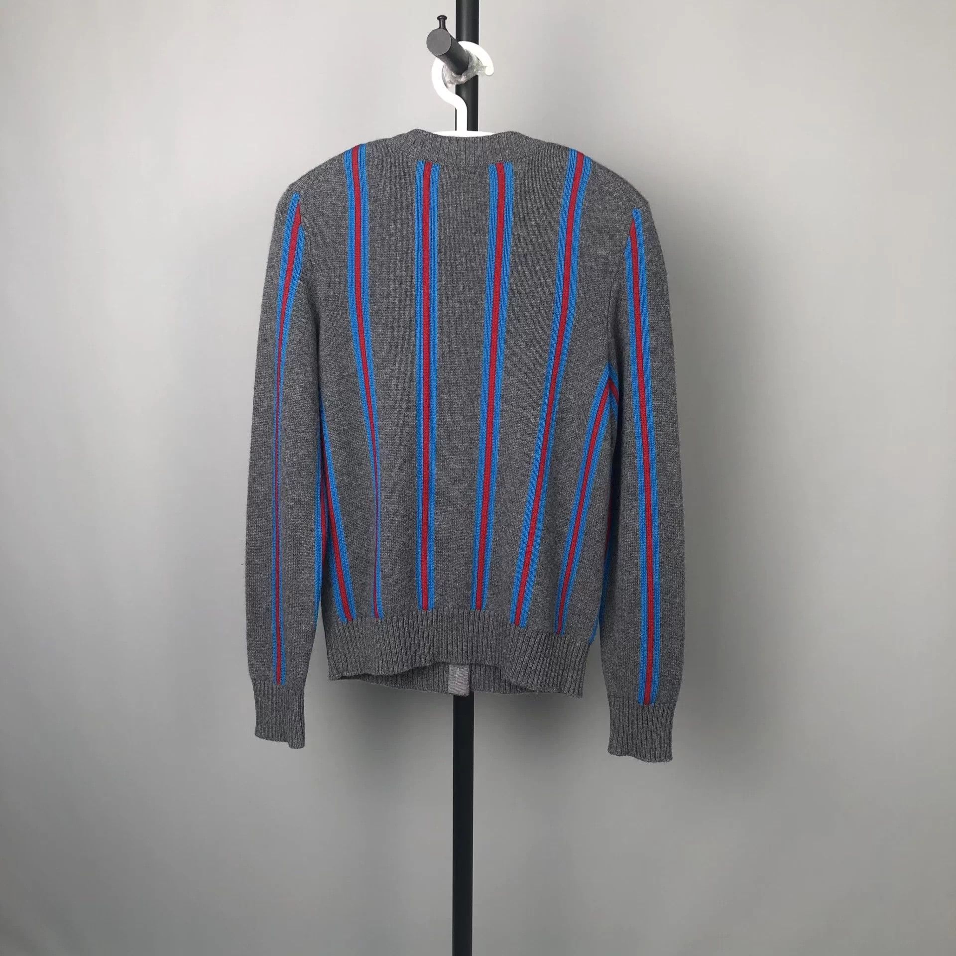 Chanel CHANEL Gray Knit Jacket Women's 36 Size XS / US 0-2 / IT 36-38 - 2 Thumbnail