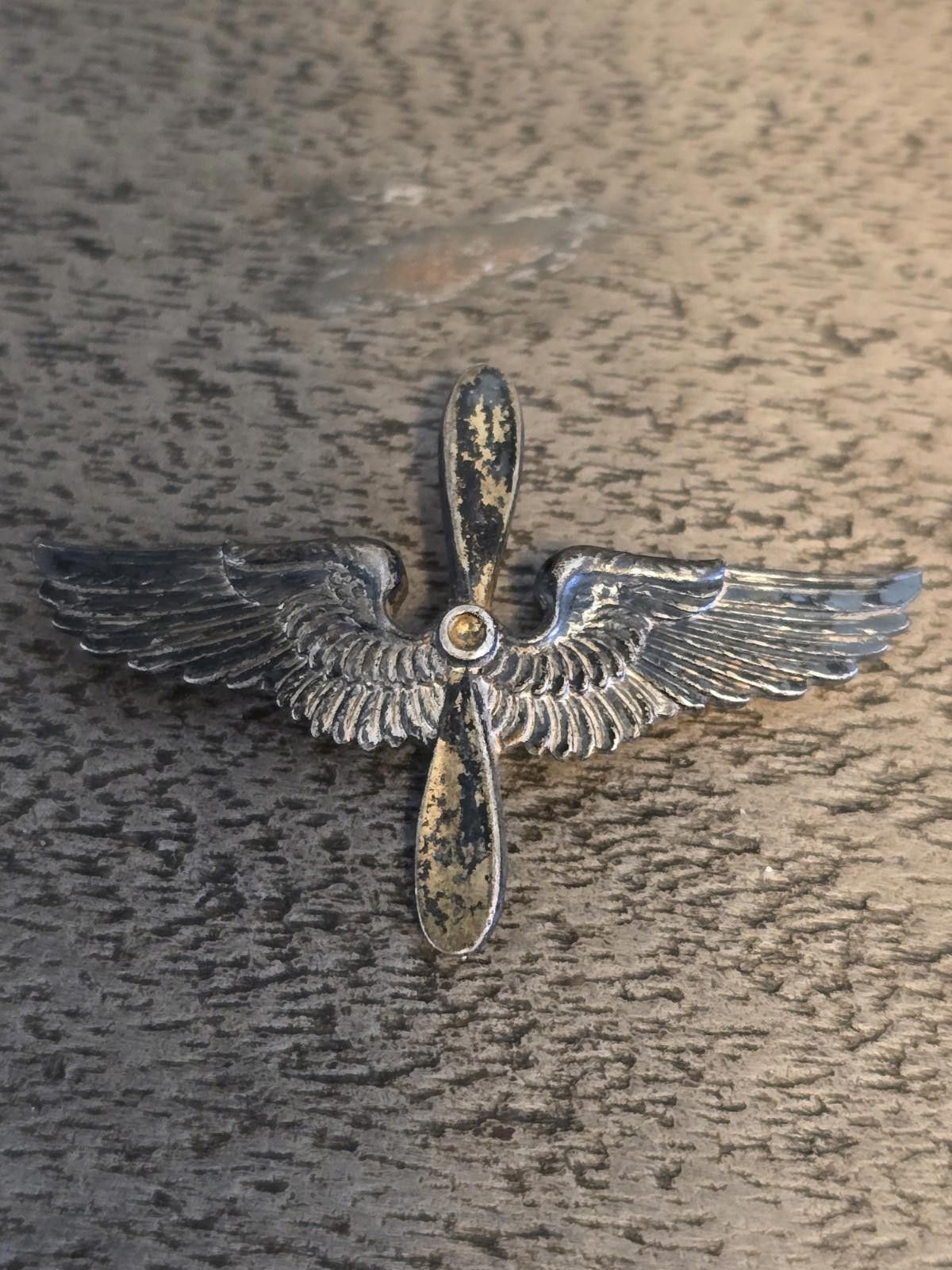 Other WWII Sterling U.S. Army Air Forces Prop & Wings Pin Size ONE SIZE - 5 Thumbnail