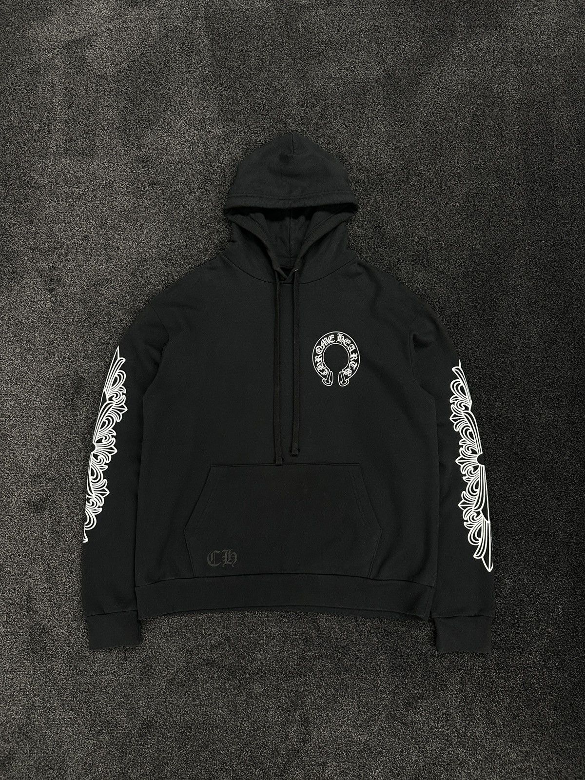 Chrome Hearts Chrome Hearts Horseshoe Floral Hoodie Black Medium Size US M / EU 48-50 / 2 - 1 Thumbnail