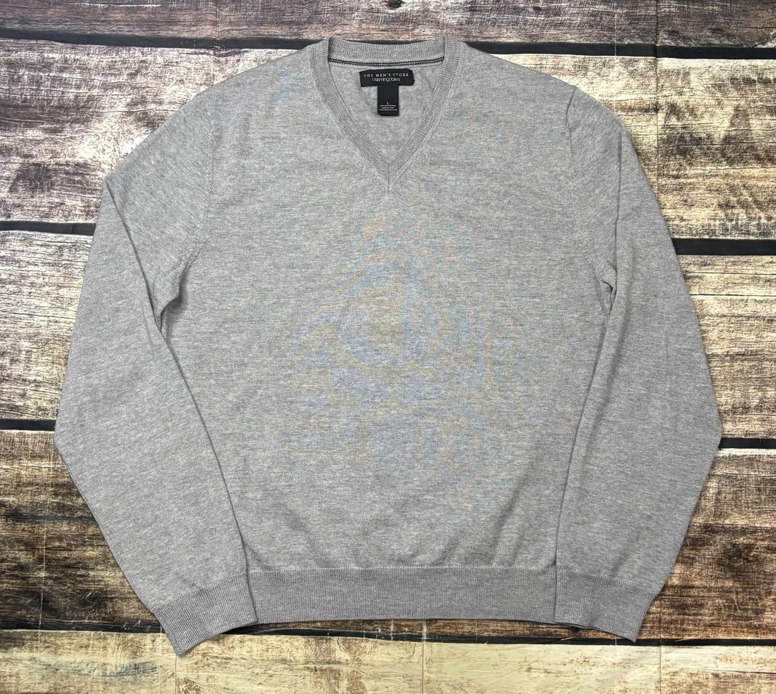 Bloomingdale's The Mens Store Bloomingdales Sweater Mens Large Merino Wool Size US L / EU 52-54 / 3 - 1 Thumbnail