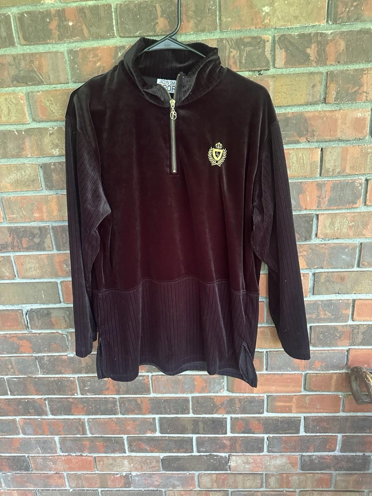 Designer Vintage Jaqueline Smith Sport Medium Pullover Black Gold Size M / US 6-8 / IT 42-44 - 1 Thumbnail