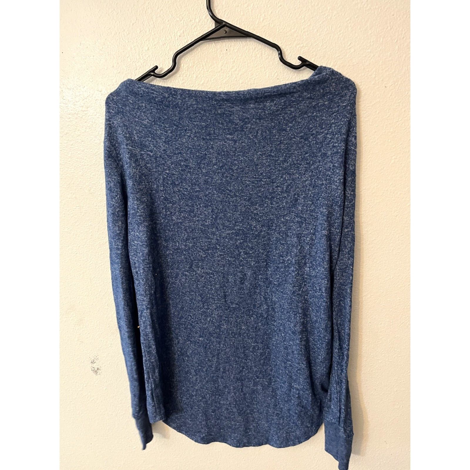 Gap VINTAGE Gap Shirt Women S Blue Solid Round Neck Long Sleeve Adult Small Oversized 90s Womens Size S / US 4 / IT 40 - 2 Thumbnail