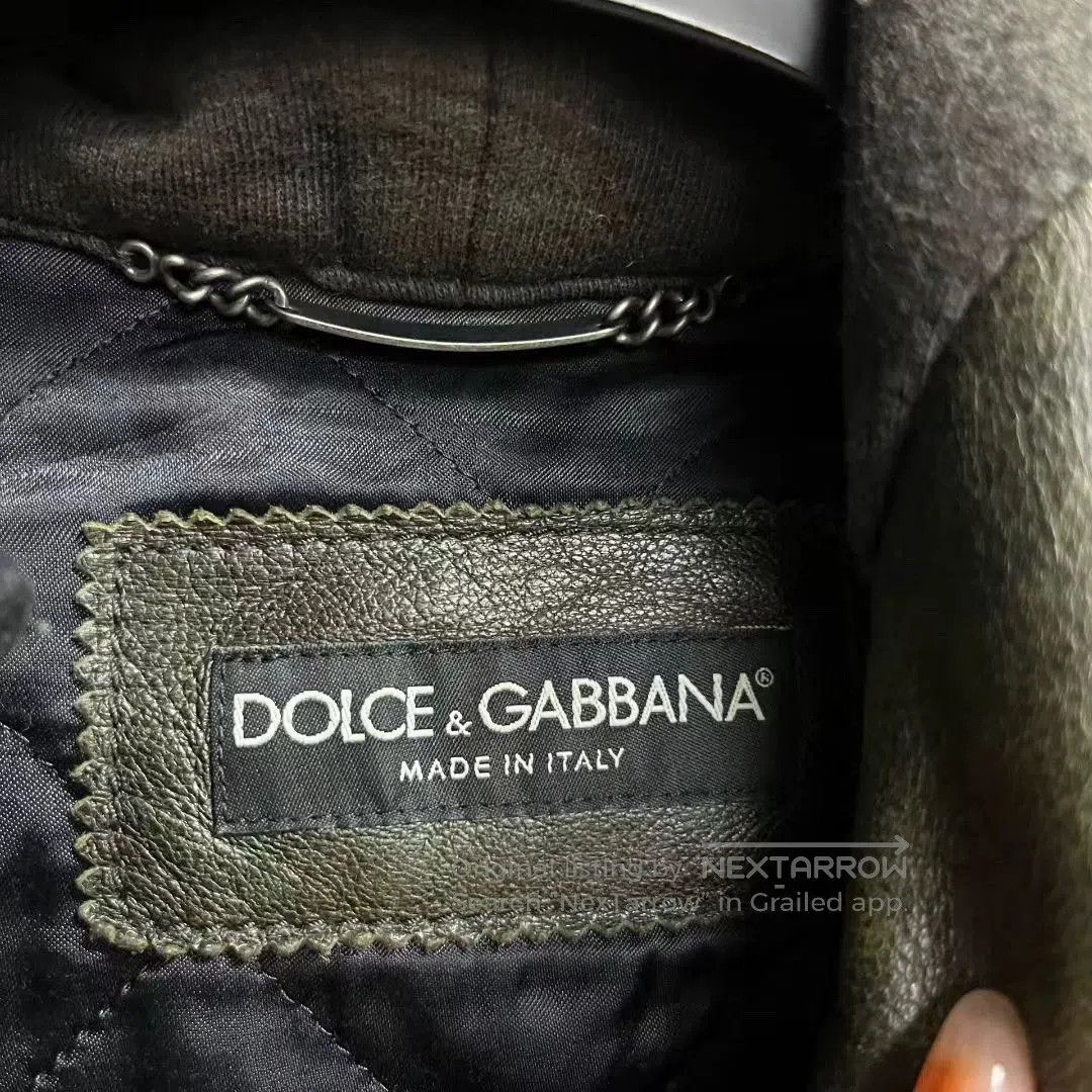 Dolce & Gabbana dolce&gabbana green leather hooded jacket. Size US M / EU 48-50 / 2 - 3 Thumbnail