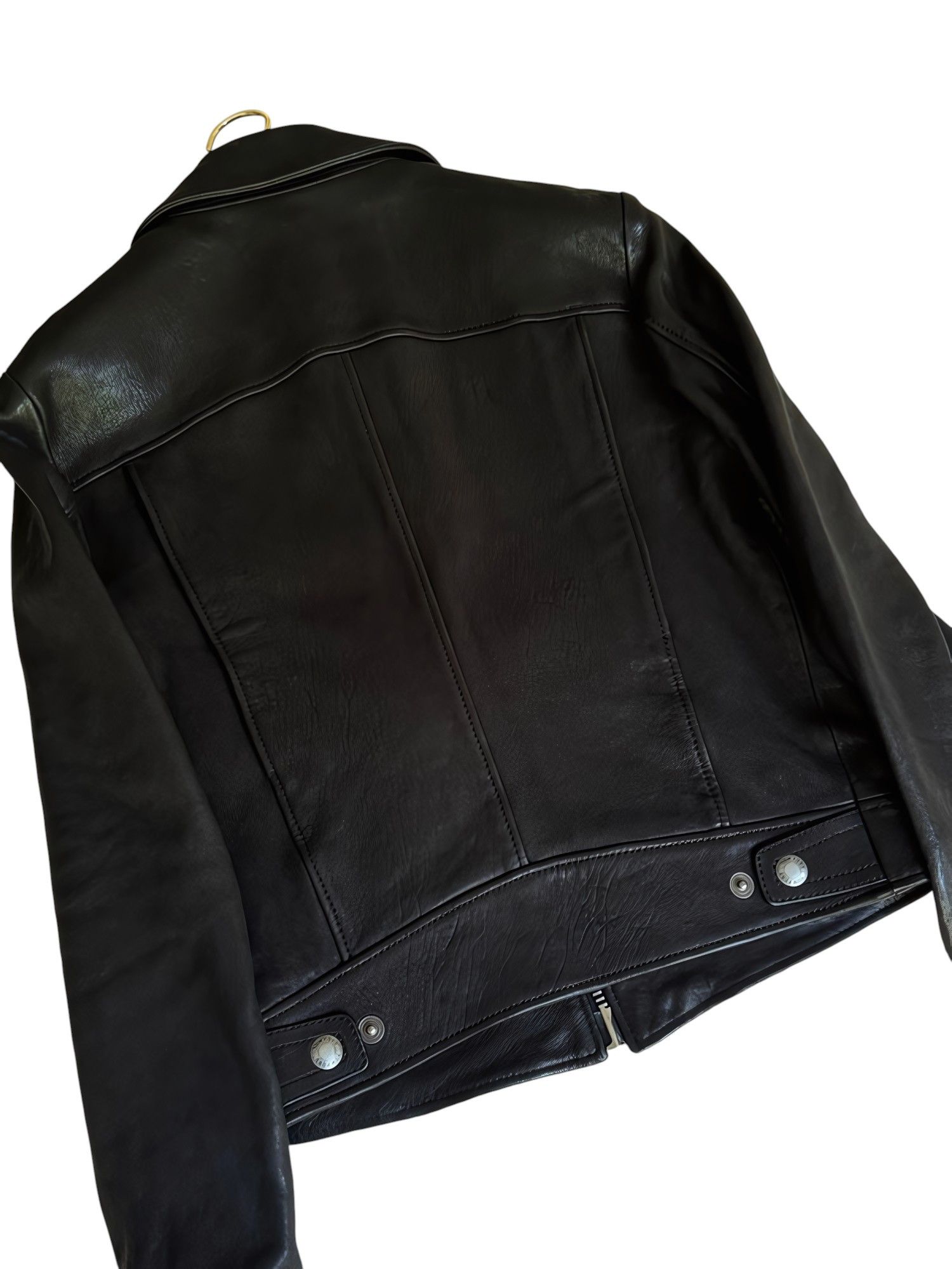 Tom Ford CALFSKIN LEATHER BIKER JACKET Size US M / EU 48-50 / 2 - 2 Thumbnail
