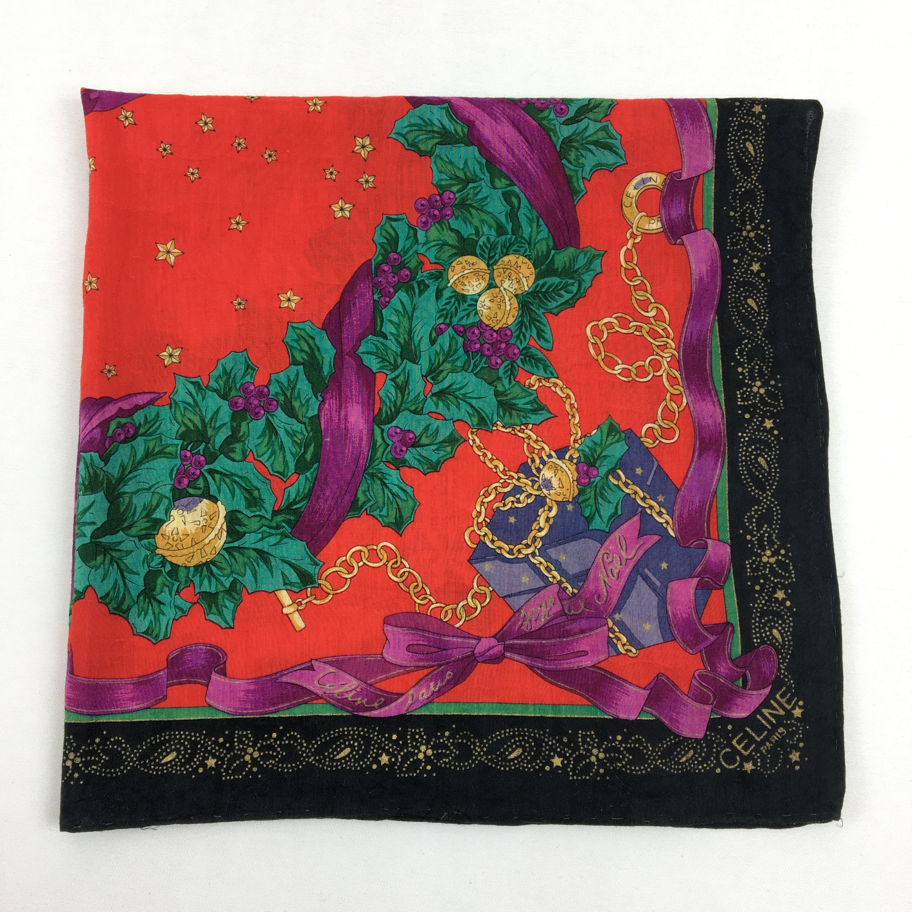 Celine Celine Handkerchief Neckerchief Bandana - AC73025 Size ONE SIZE - 4 Thumbnail