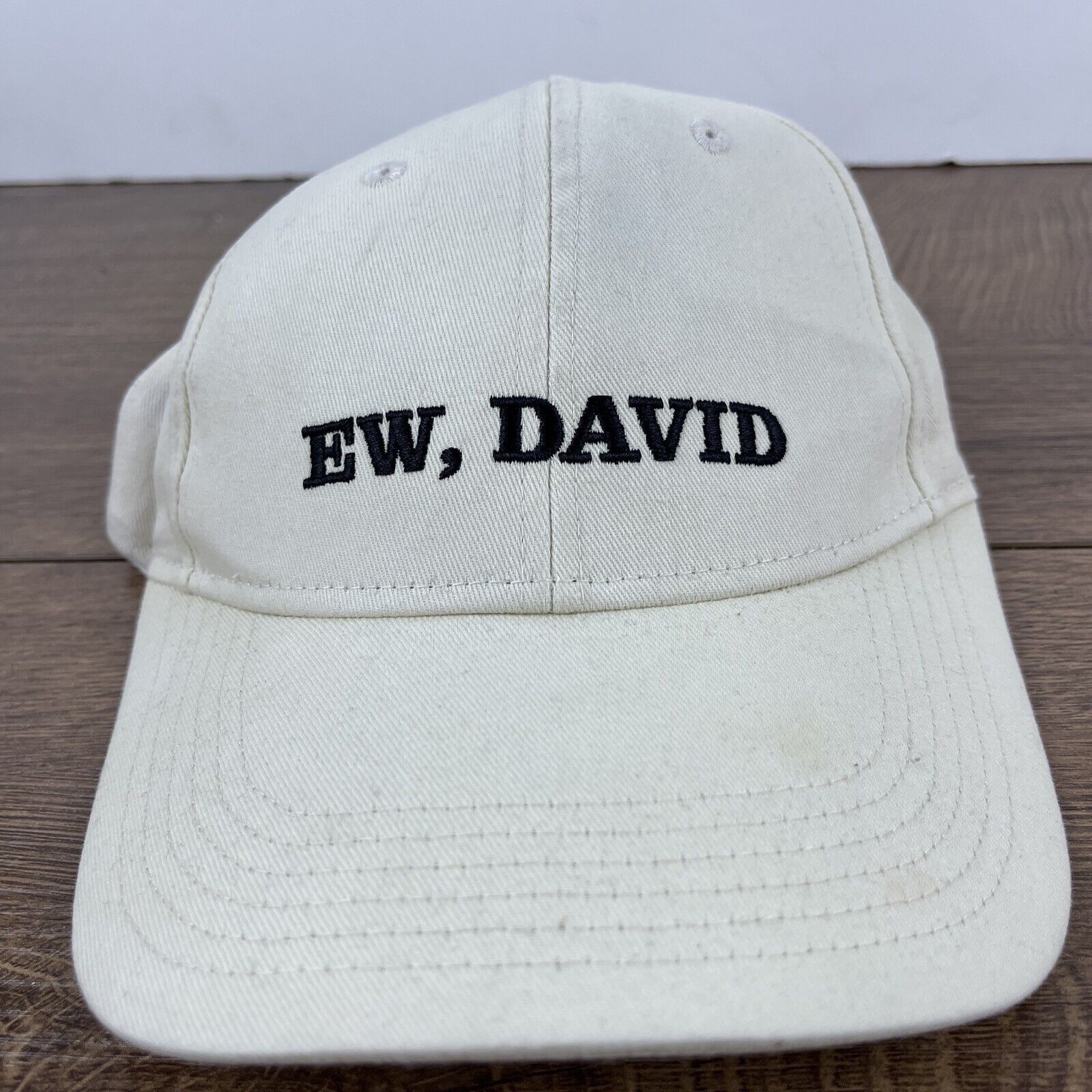 Other Ew, David Hat Schitts Creek Hat White Hat Adjustable White A Size ONE SIZE - 5 Thumbnail