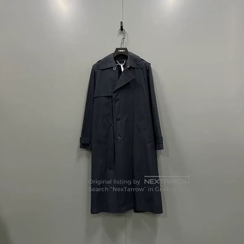 Balenciaga Balenciaga Navy Blue Overcoat Size US M / EU 48-50 / 2 - 1 Thumbnail