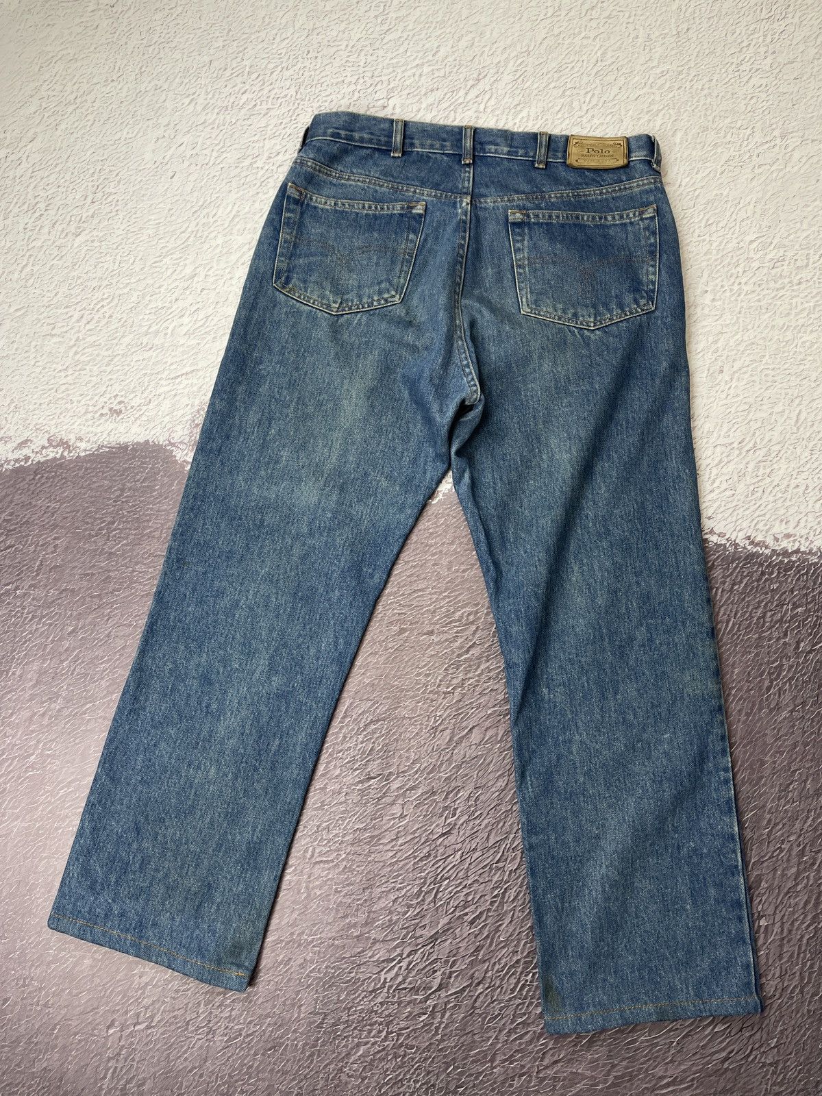 Polo Ralph Lauren Polo Ralph Lauren vintage made in USA faded denim jeans Size US 35 - 1 Thumbnail