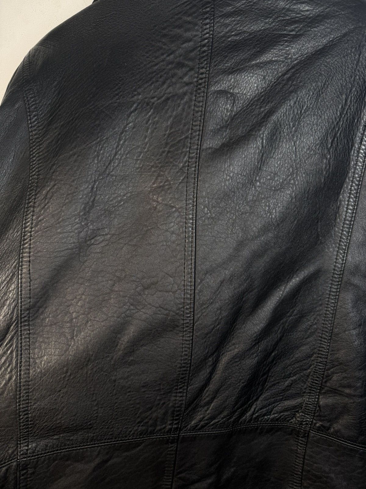 Yves Saint Laurent 90s YSL Leather Jacket Black Soft Vintage Rare Bomber Size US M / EU 48-50 / 2 - 21 Thumbnail